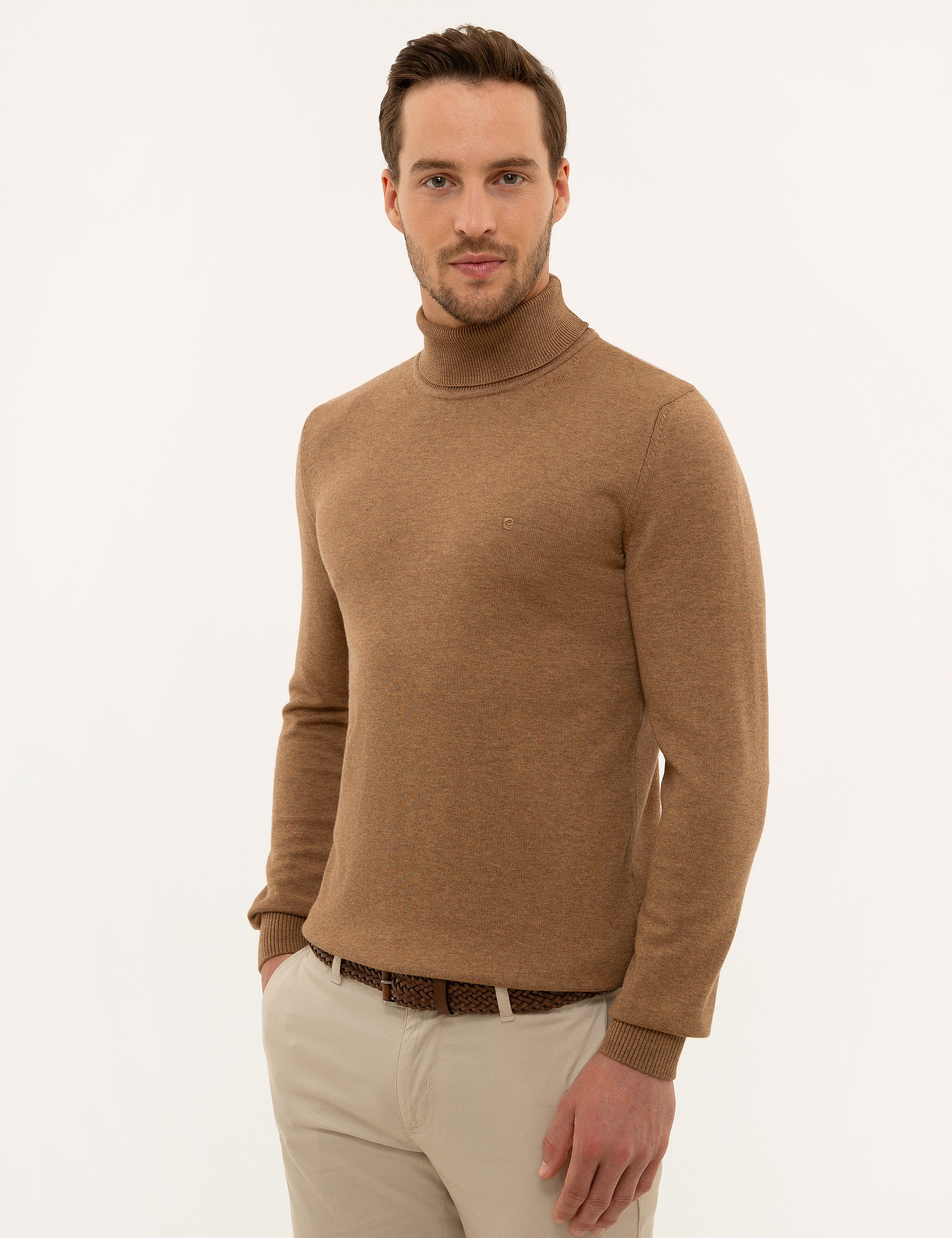 Camel Melanj Slim Fit Basic Kazak