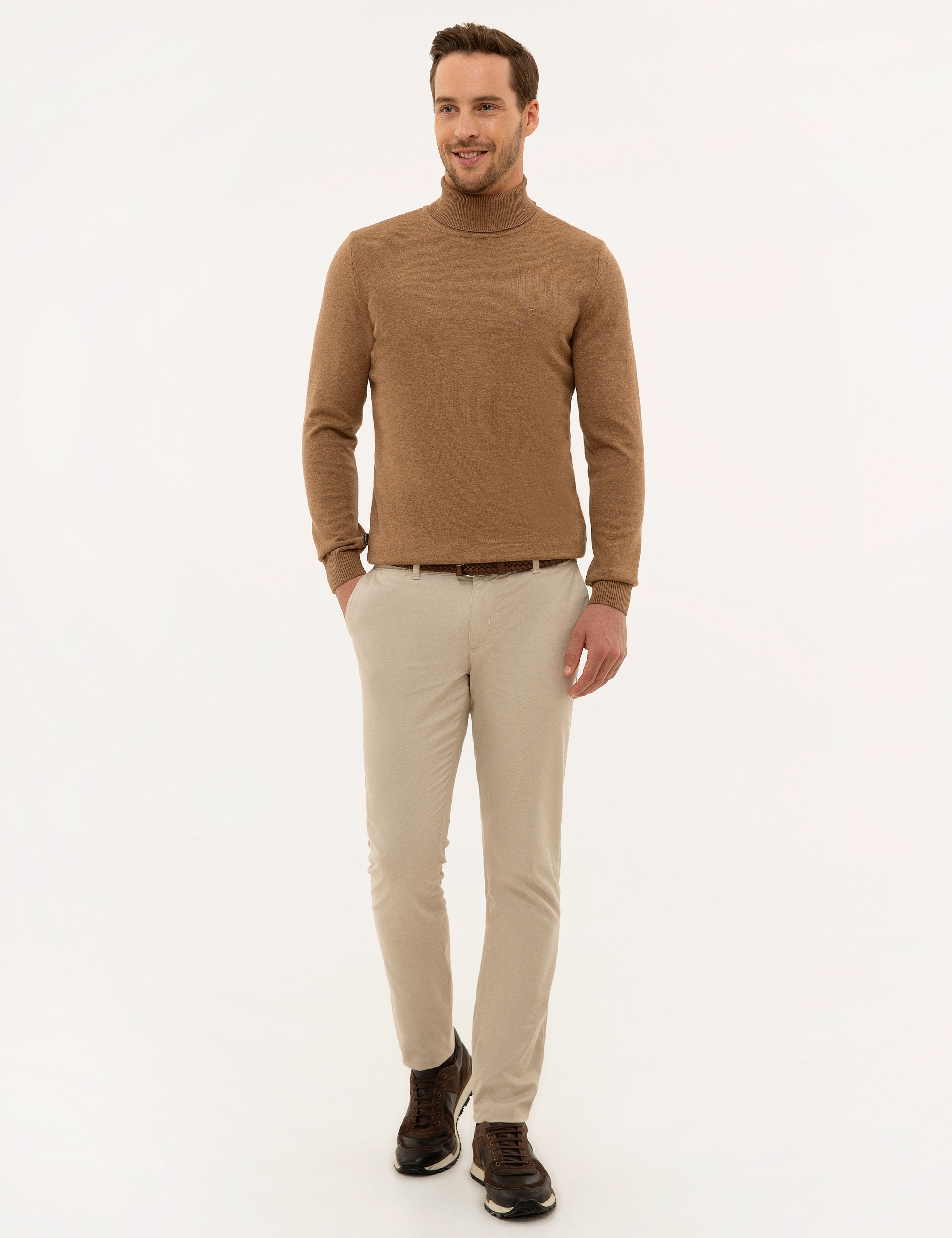 Camel Melanj Slim Fit Basic Kazak