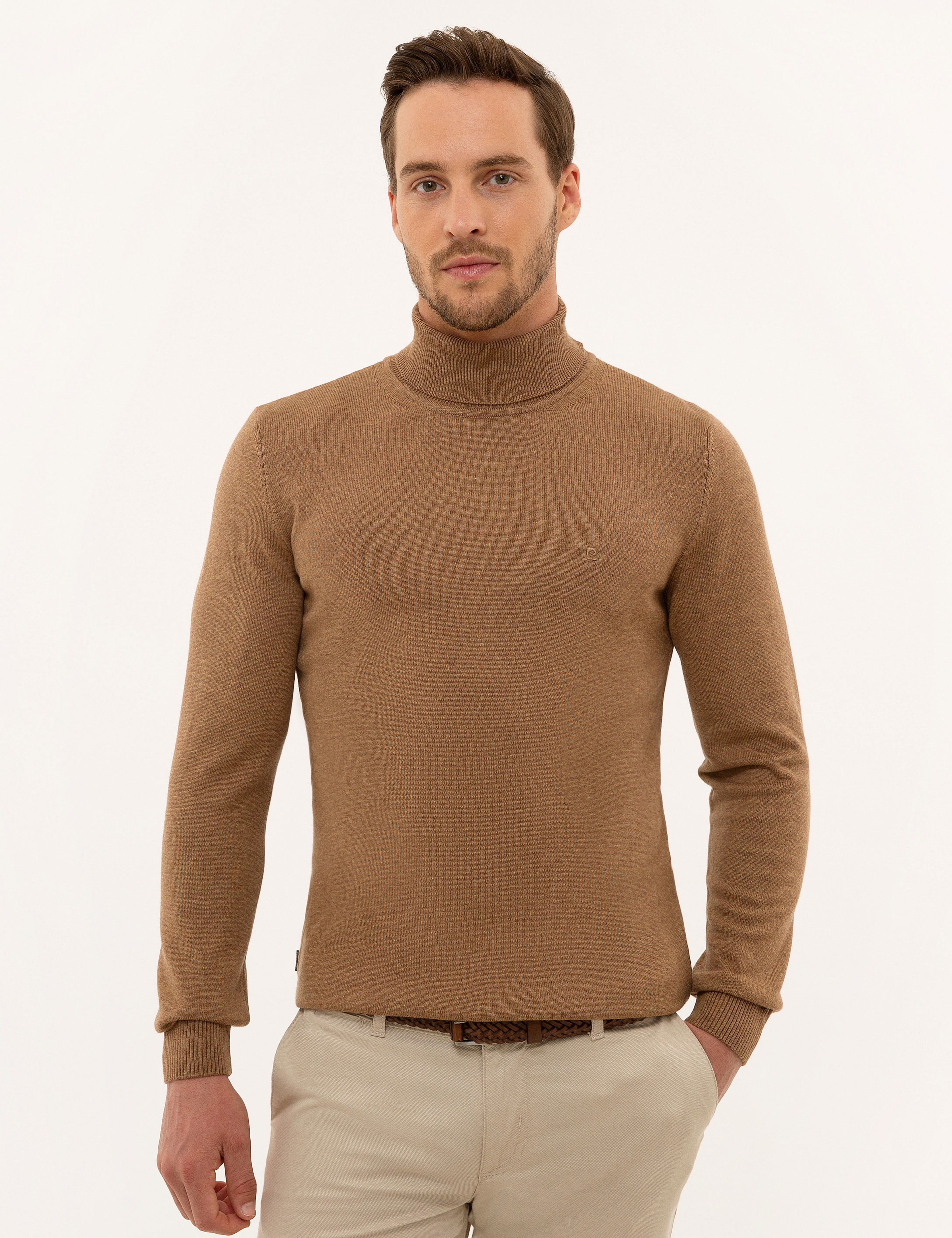 Camel Melanj Slim Fit Basic Kazak