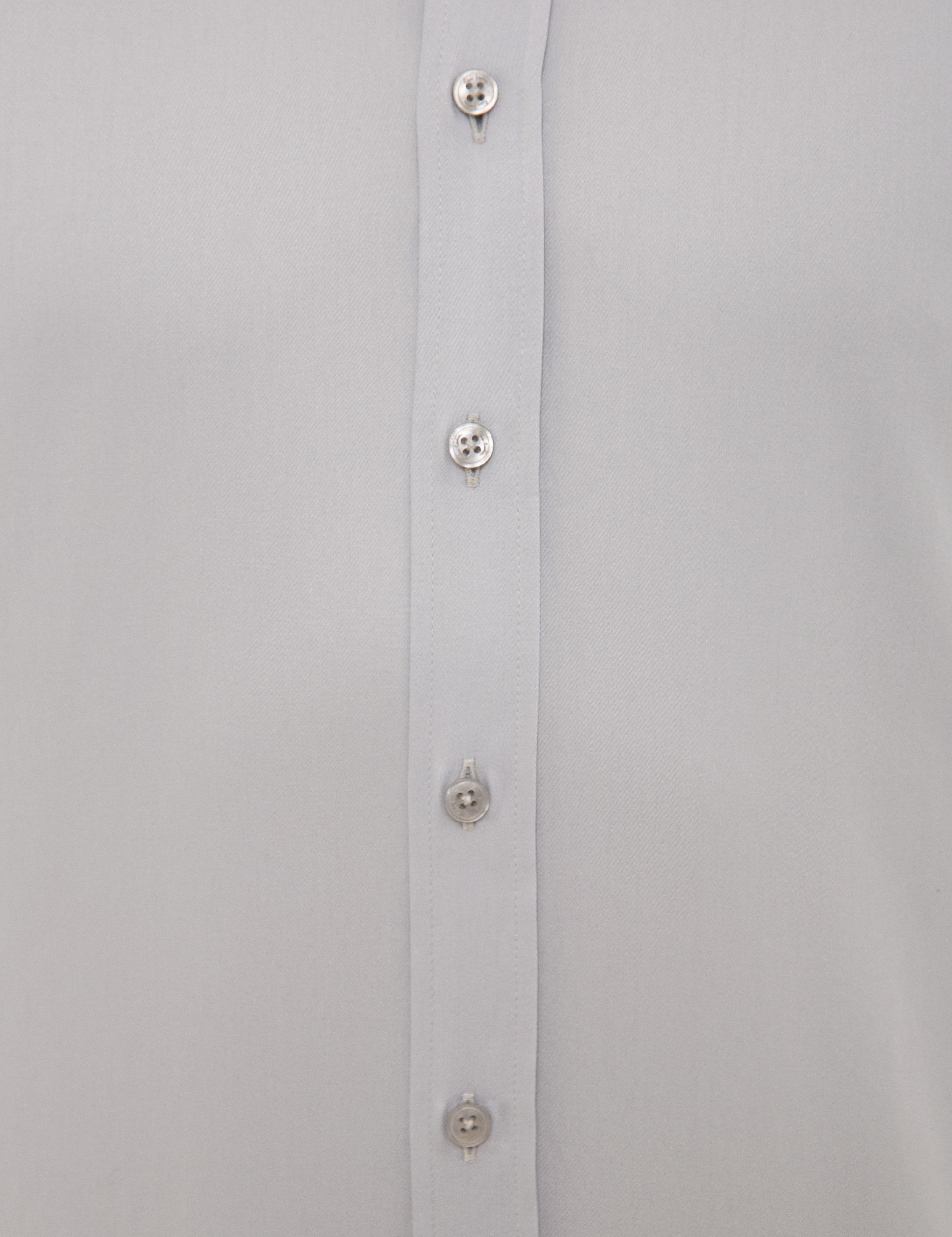 Gri Slim Fit Uzun Kollu Gömlek