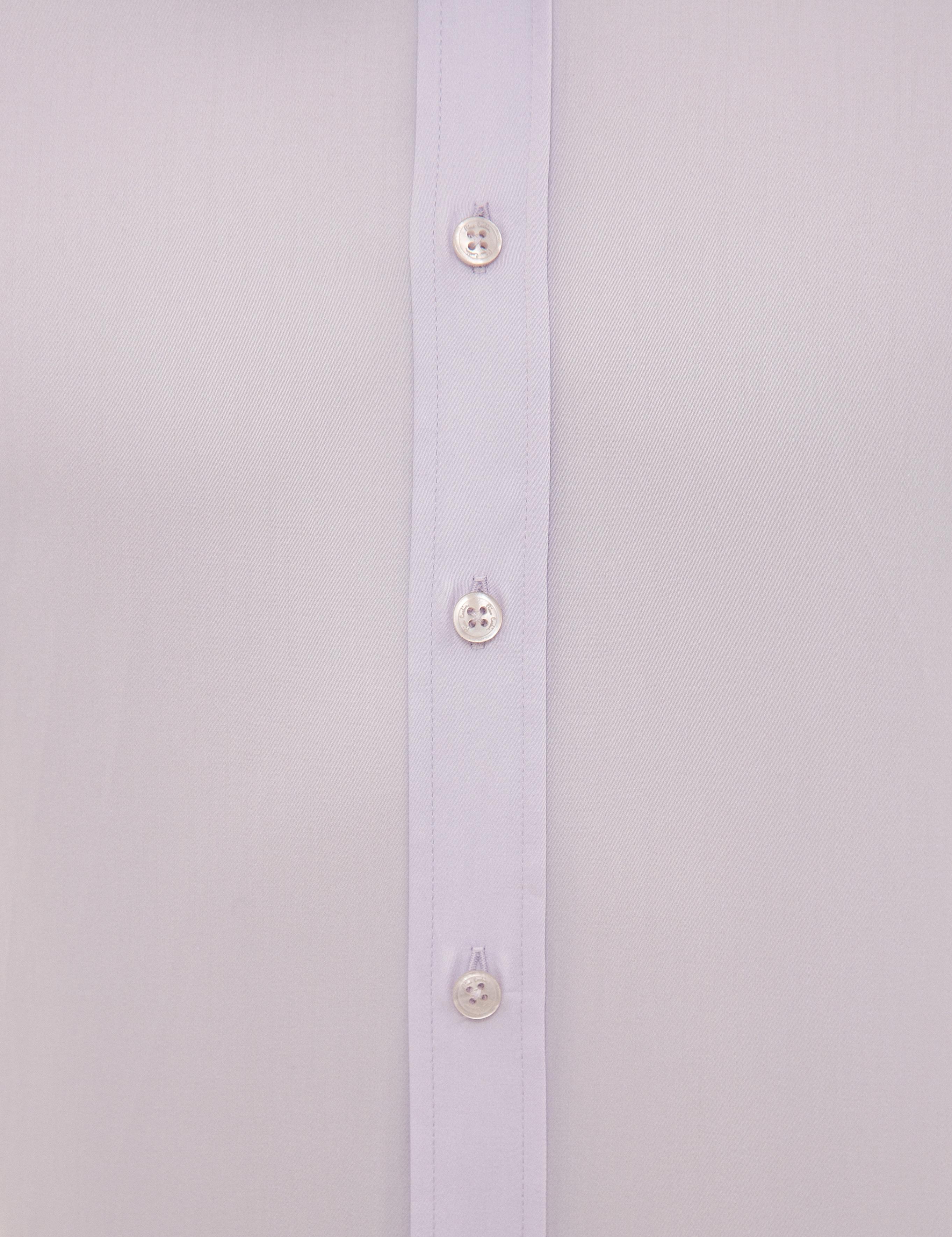 Lila Slim Fit Uzun Kollu Gömlek