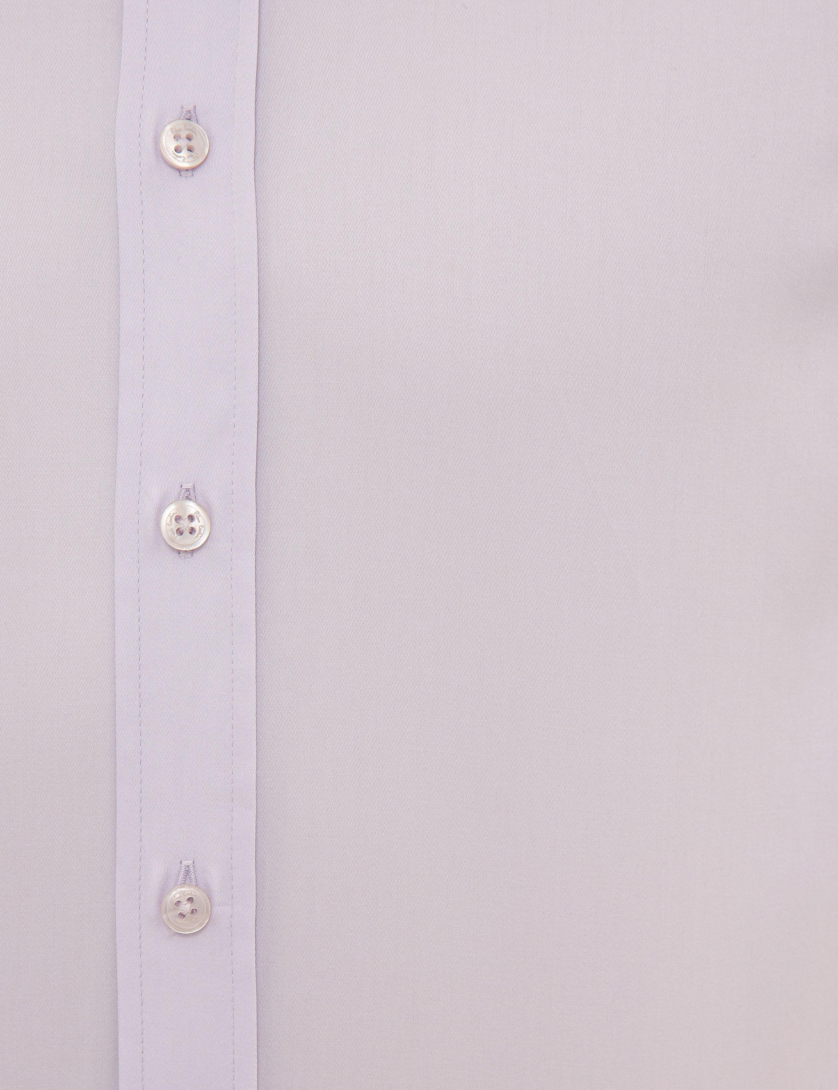 Lila Slim Fit Uzun Kollu Gömlek