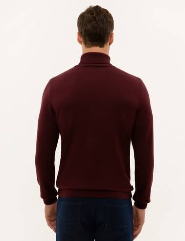 Bordo Slim Fit Basic Kazak