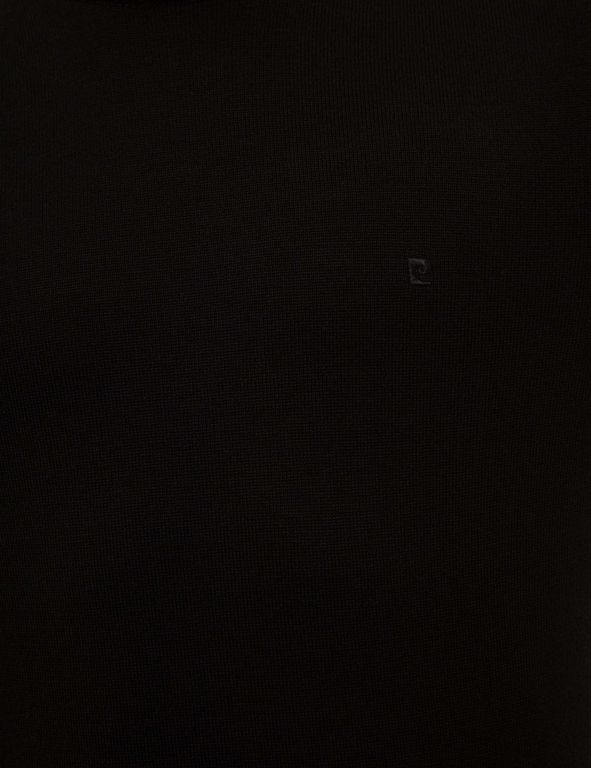 Siyah Slim Fit Yarım Balıkçı Yaka Basic Triko Kazak - 50227091007