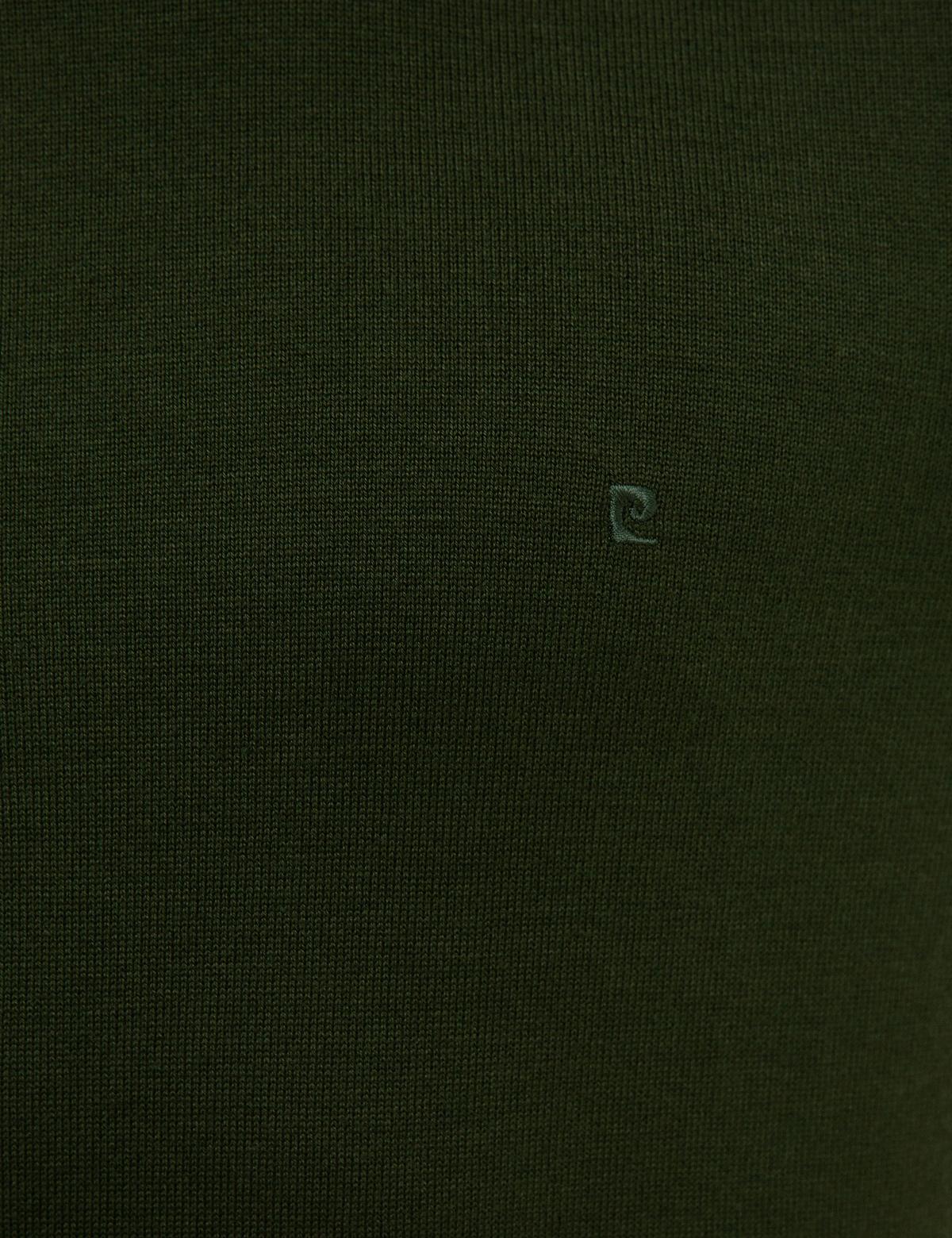 Koyu Yeşil Slim Fit Yarım Balıkçı Yaka Triko Kazak - 50227091121