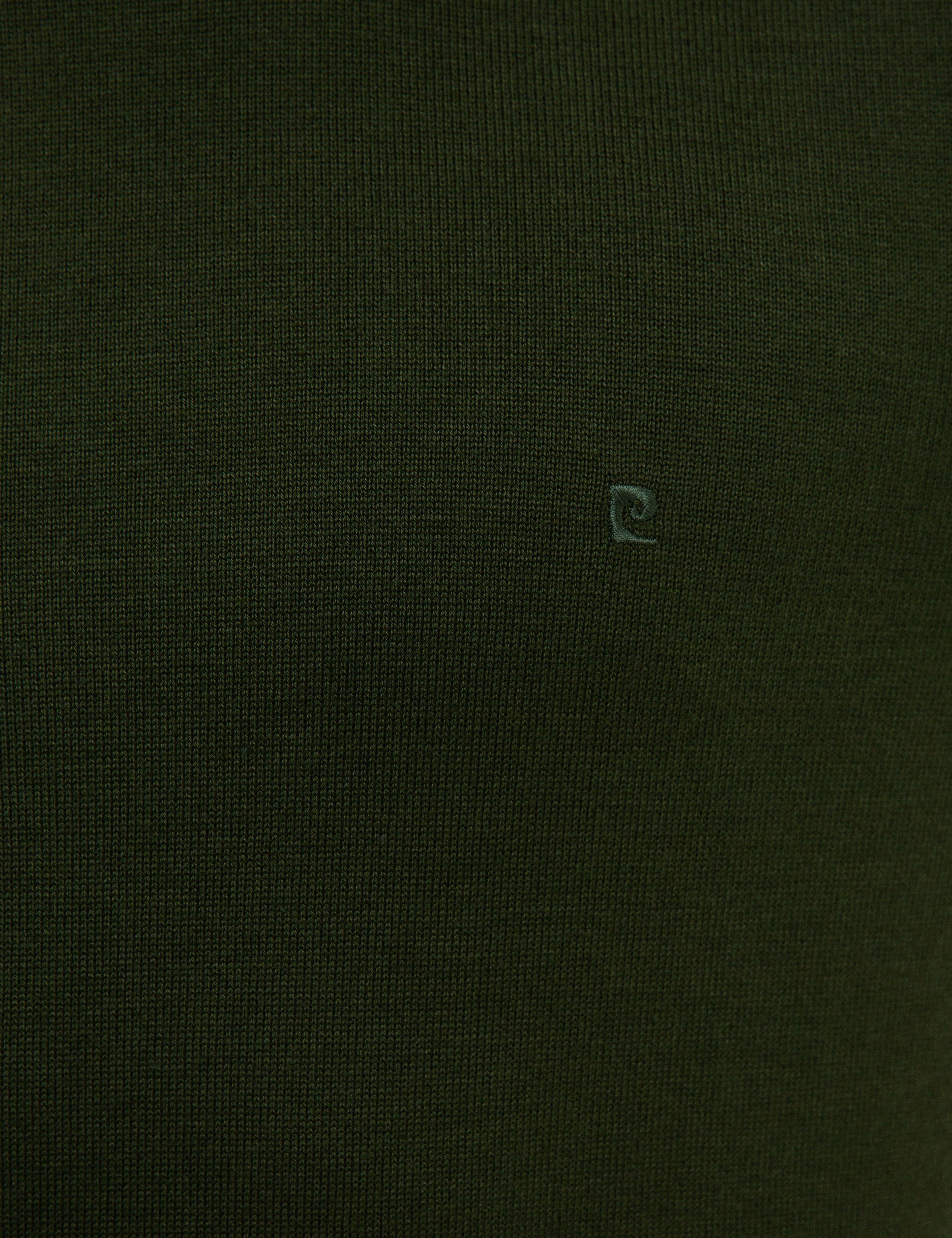 Koyu Yeşil Slim Fit Yarım Balıkçı Yaka Triko Kazak - Image 6