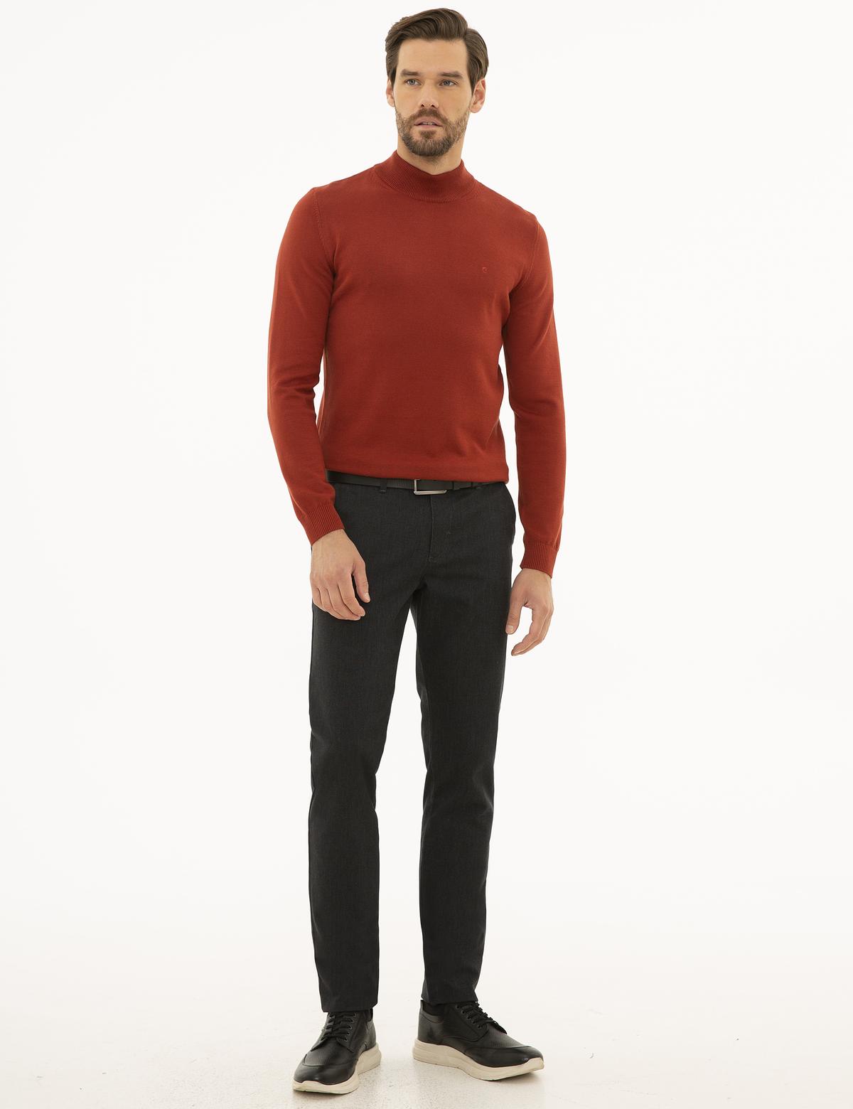 Kiremit Slim Fit Basic Kazak - 50227091118