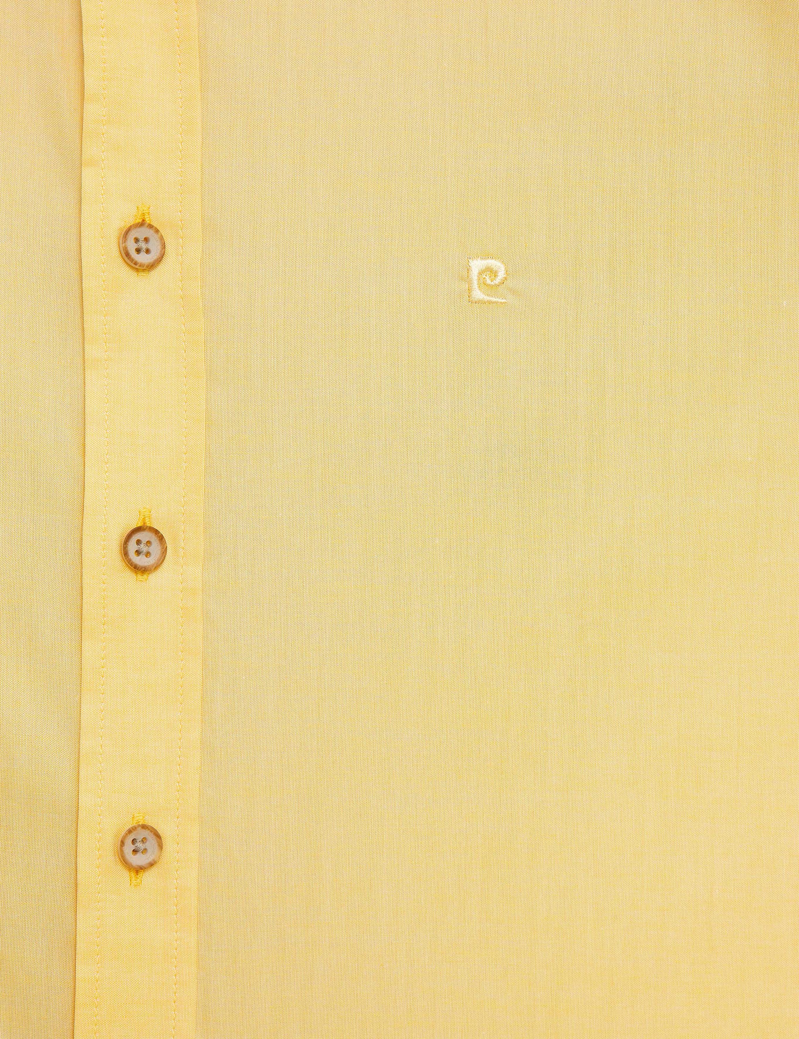 Sarı Slim Fit Gömlek