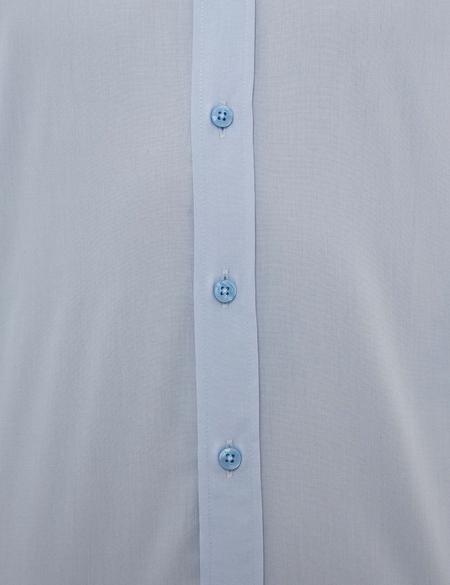 Koyu Mavi Slim Fit Uzun Kollu Klasik Gömlek - 50227784056