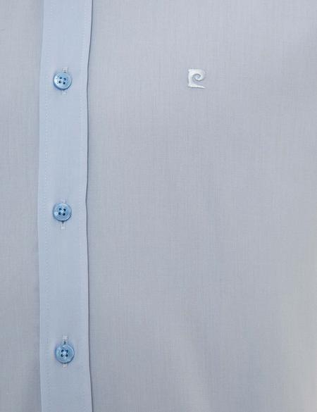 Koyu Mavi Slim Fit Uzun Kollu Klasik Gömlek - 50227784056