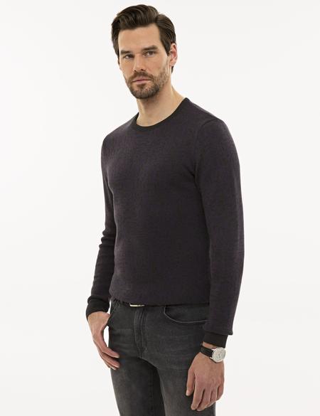 Mor Slim Fit Triko Kazak - 50228532008