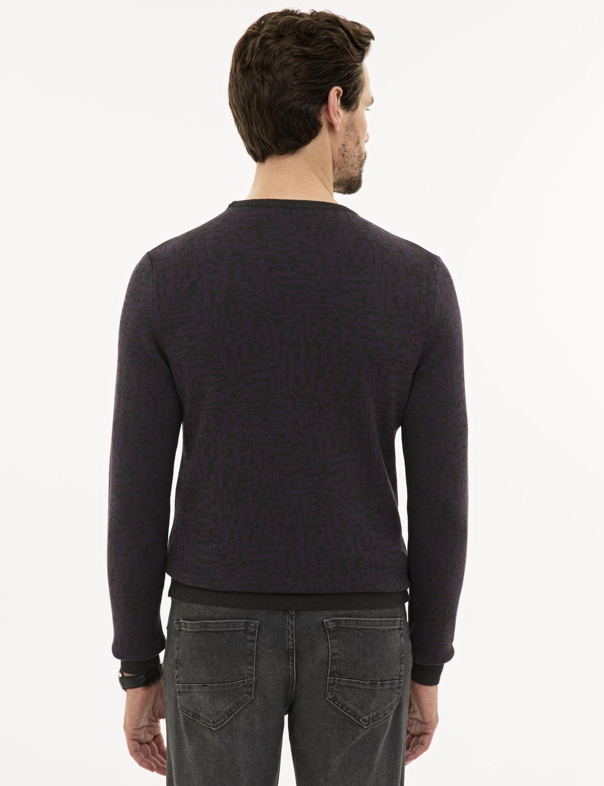 Mor Slim Fit Triko Kazak - 50228532008