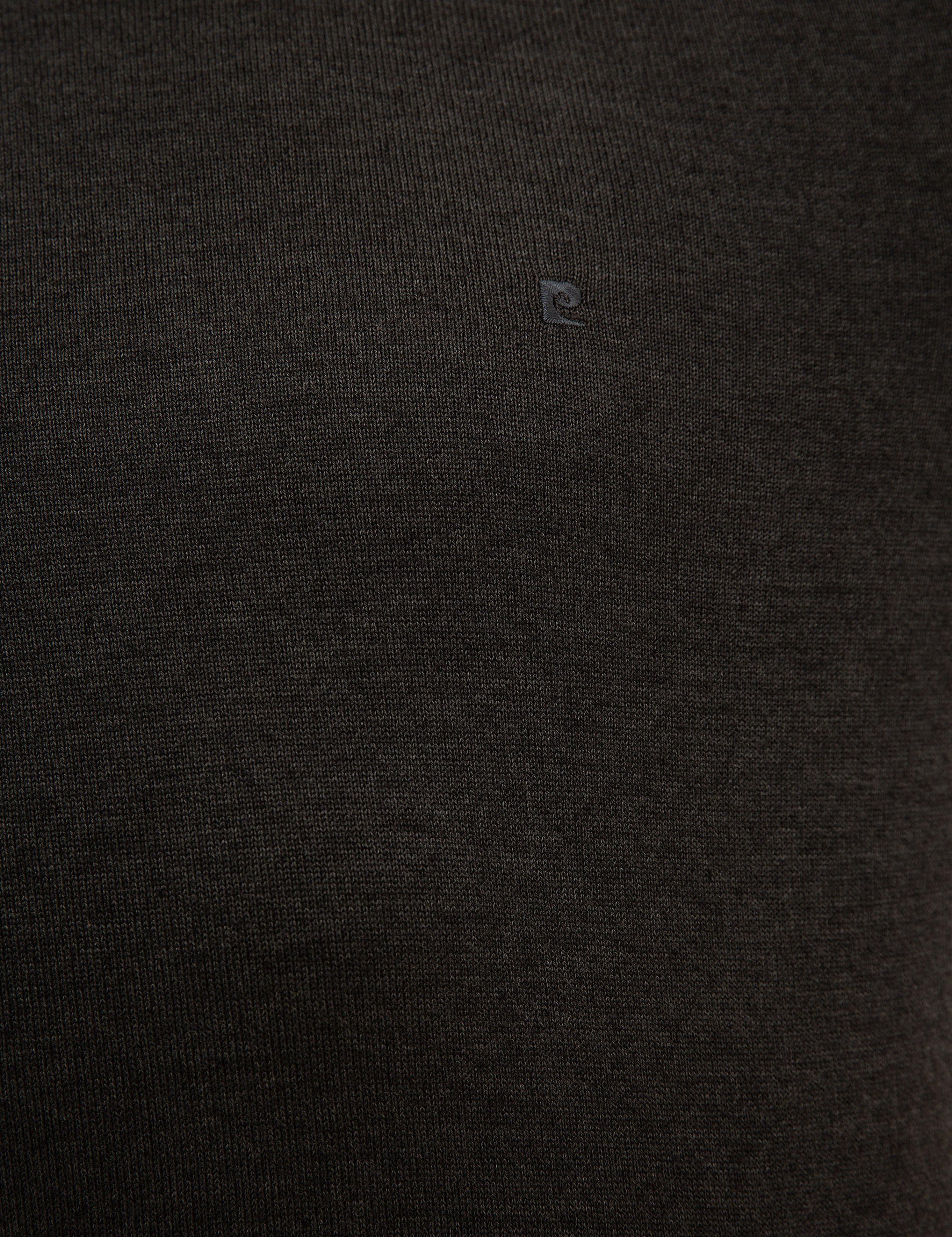 Antrasit Melanj Slim Fit Bisiklet Yaka Basic Triko Kazak