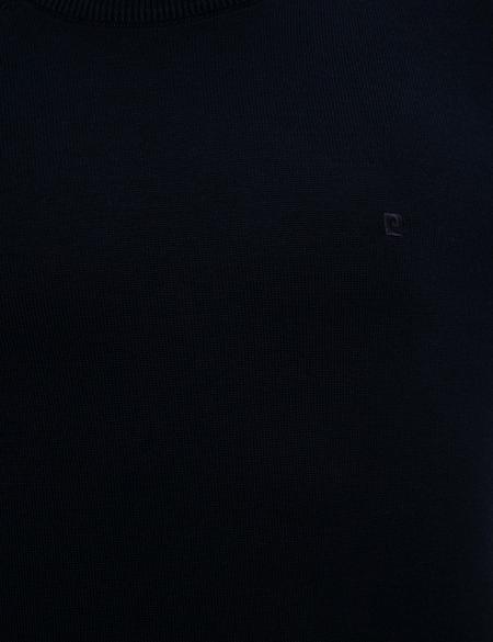 Lacivert Slim Fit Bisiklet Yaka Basic Triko Kazak - 50229215169