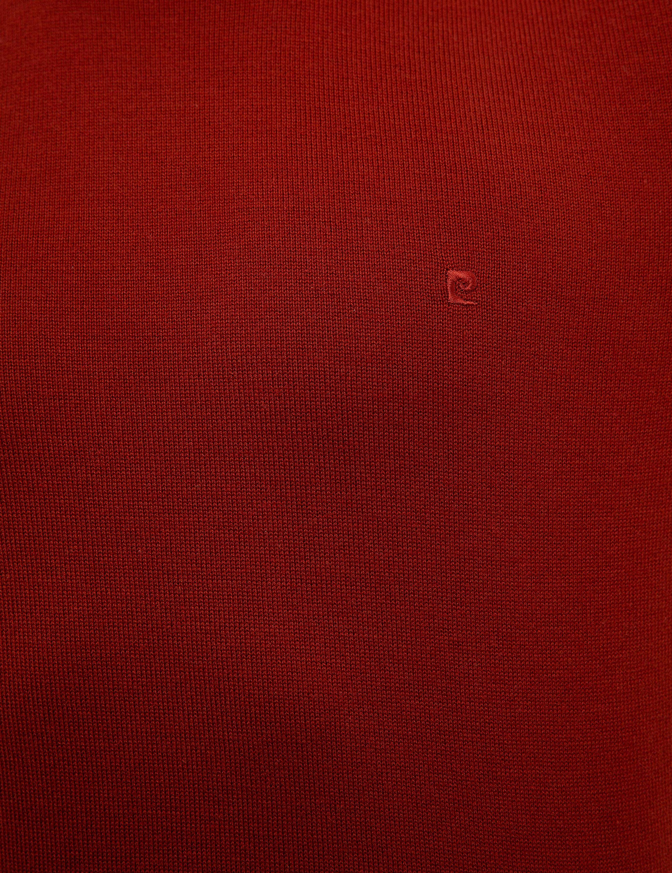 Kiremit Slim Fit Bisiklet Yaka Basic Triko Kazak