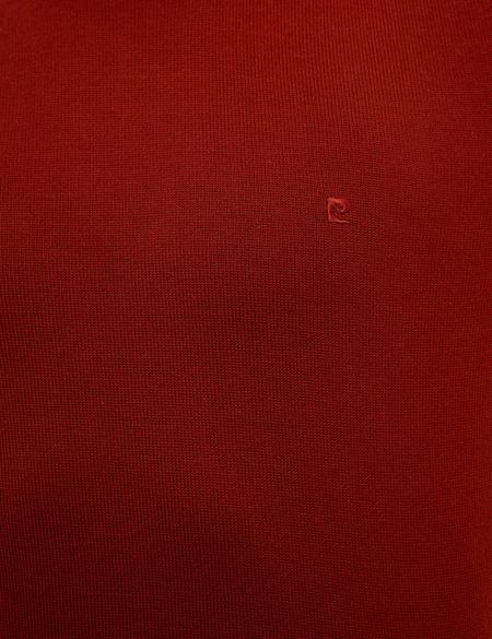 Kiremit Slim Fit Bisiklet Yaka Basic Triko Kazak - 50229215159