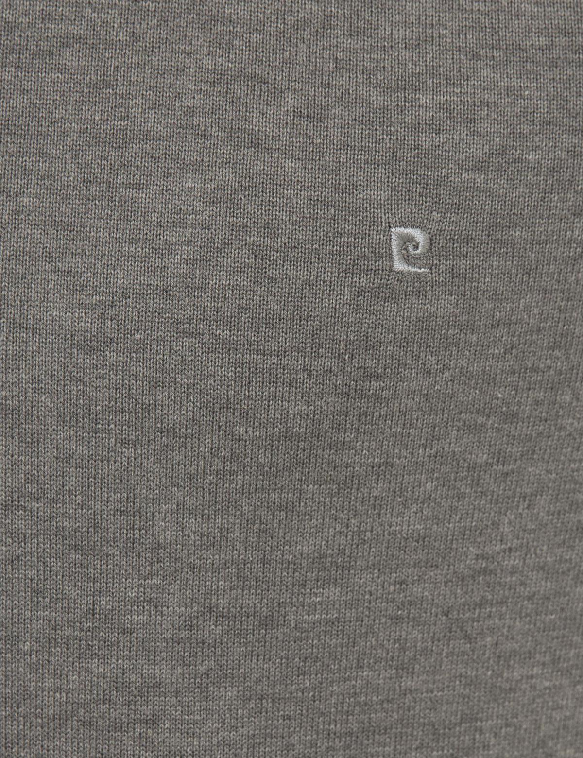 Gri Melanj Slim Fit Bisiklet Yaka Basic Triko Kazak - 50229215199