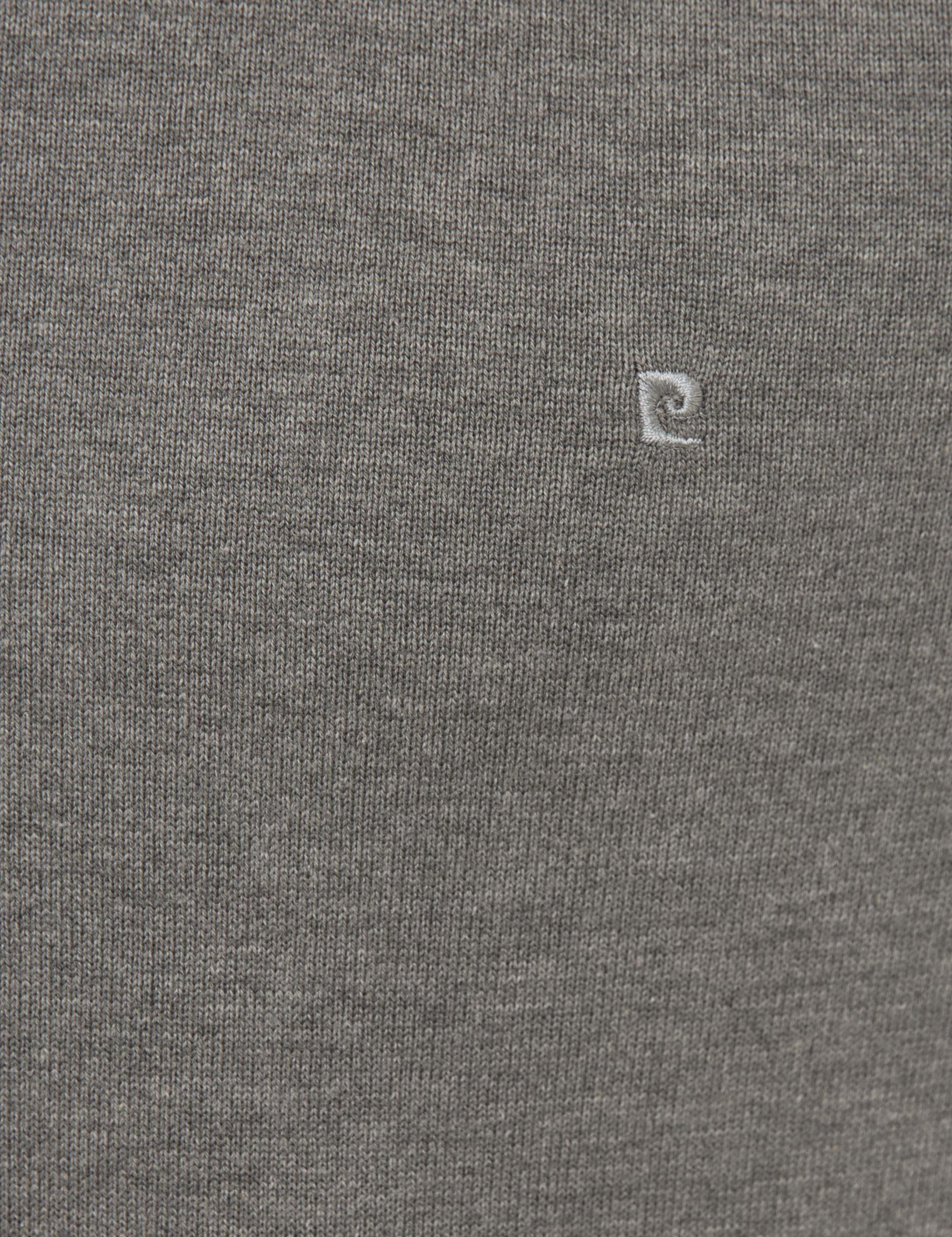 Gri Melanj Slim Fit Bisiklet Yaka Basic Triko Kazak