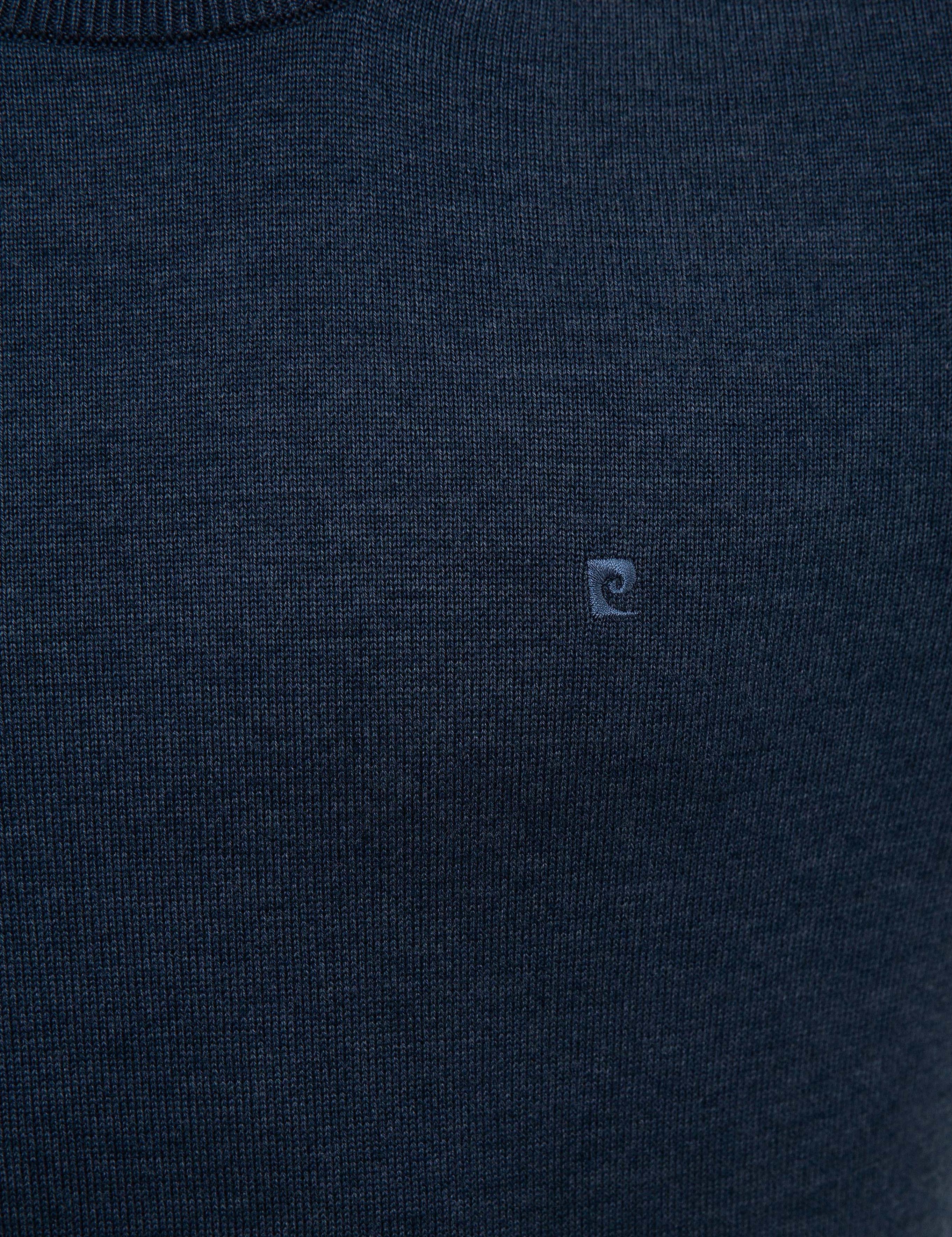 İndigo Melanj Slim Fit Basic Kazak