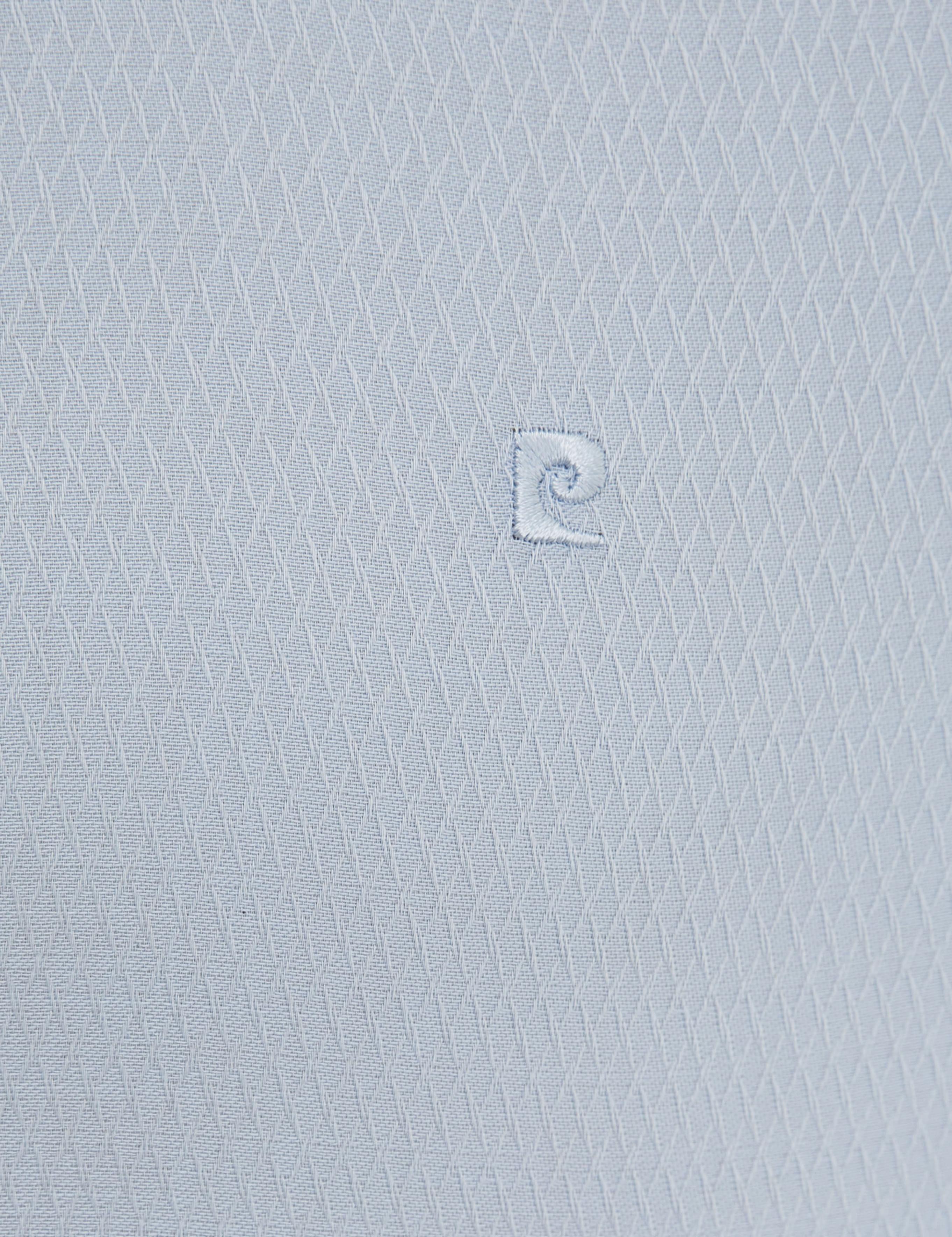 Açık Mavi Slim Fit Armürlü Gömlek