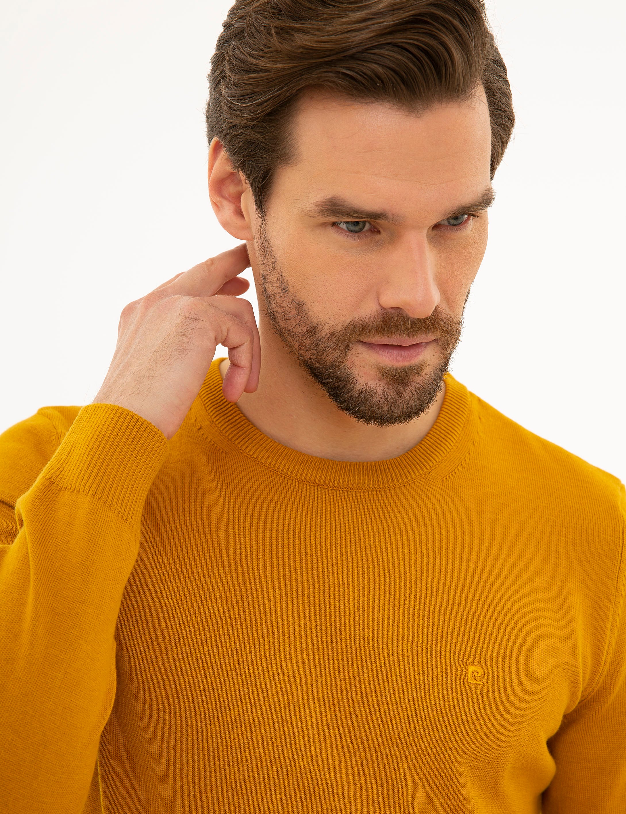 Safran Slim Fit Bisiklet Yaka Basic Triko Kazak
