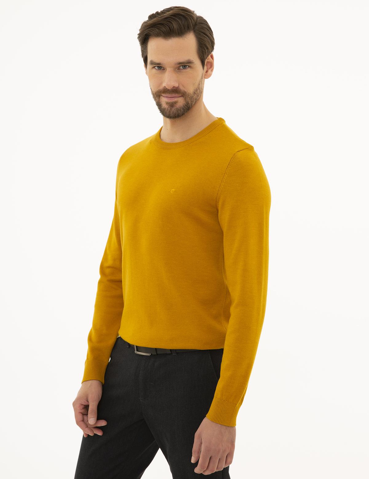 Safran Slim Fit Bisiklet Yaka Basic Triko Kazak - 50229215219
