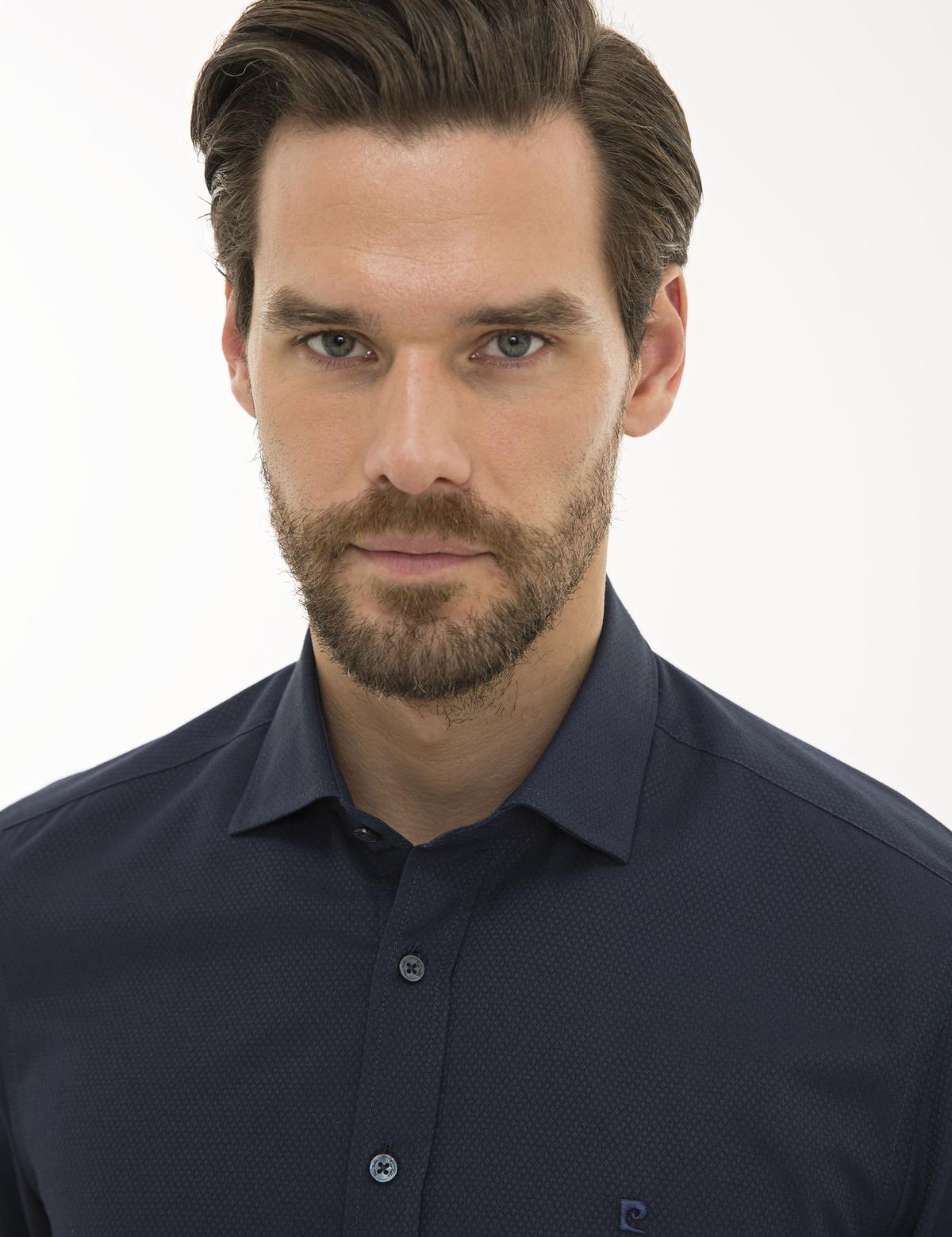 Lacivert Slim Fit Uzun Kollu Gömlek - 50230425010