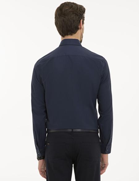 Lacivert Slim Fit Uzun Kollu Gömlek - 50230425010