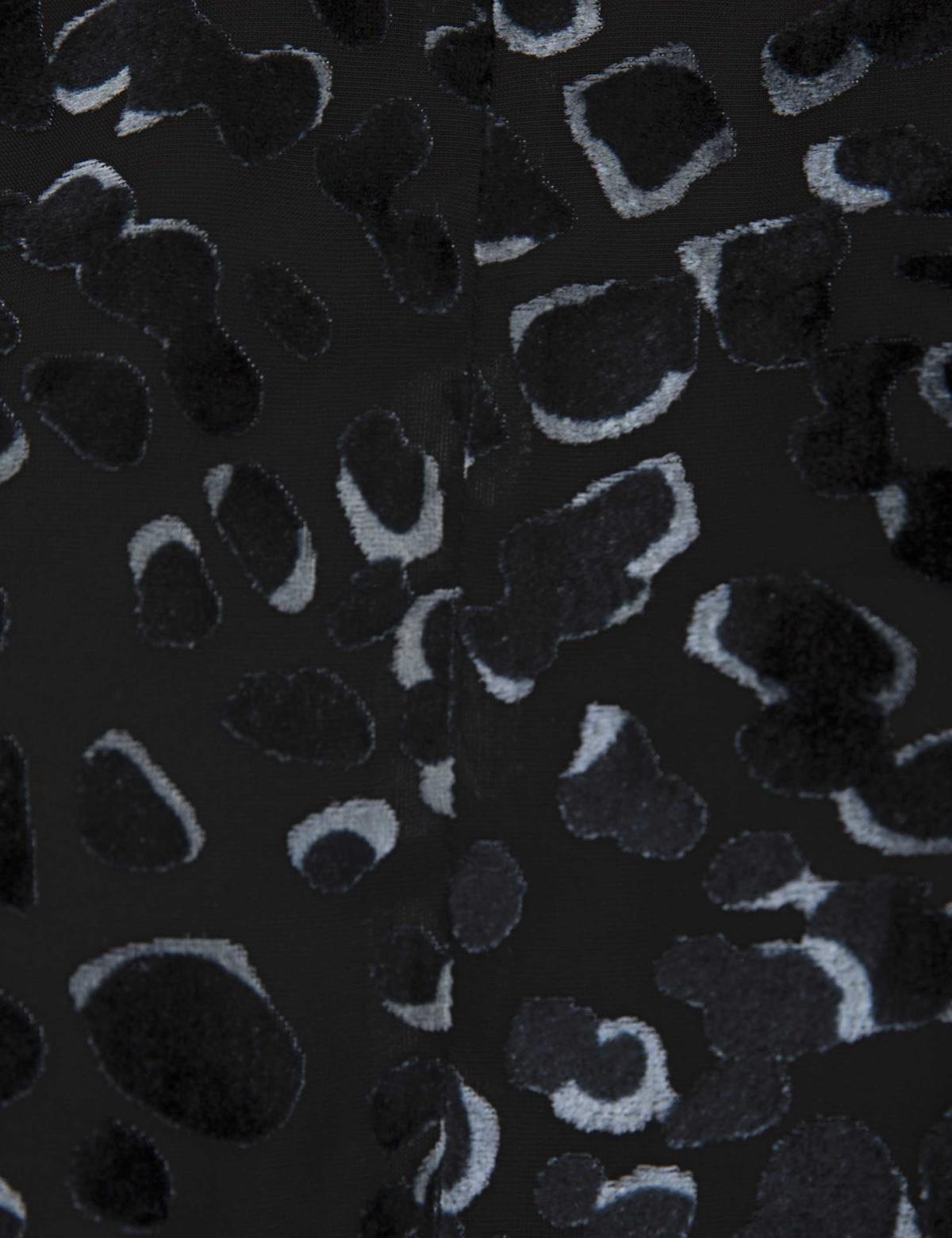 Siyah Crop Top Bluz - 50237950012