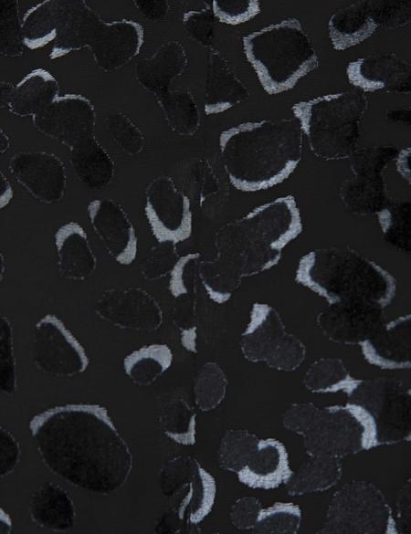 Siyah Crop Top Bluz - 50237950012