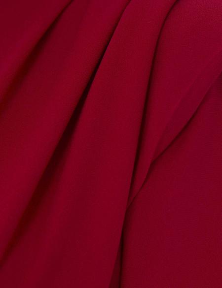 Bordo Comfort Fit Dokuma Elbise - 50237966012