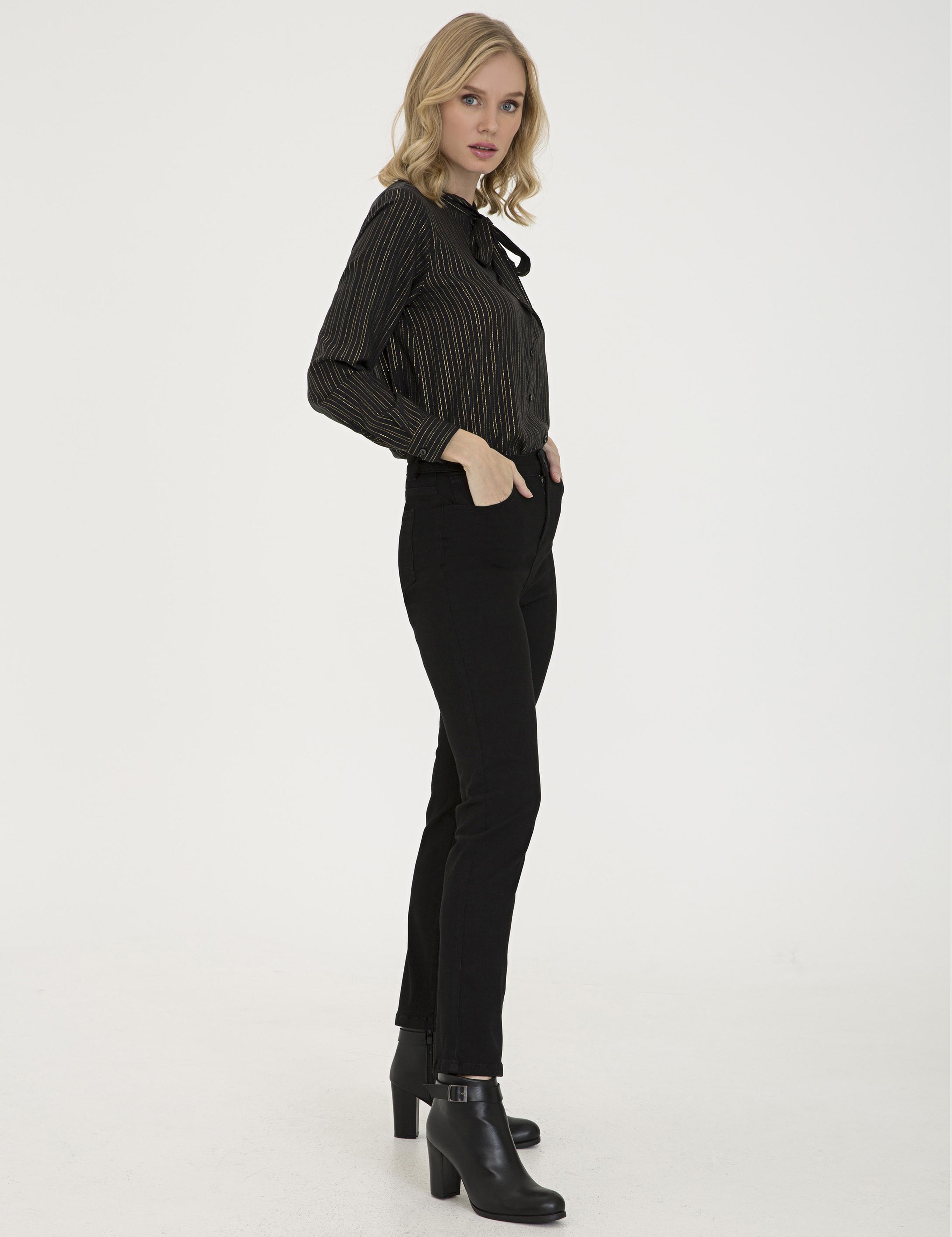 Siyah Slim Fit Jean Pantolon