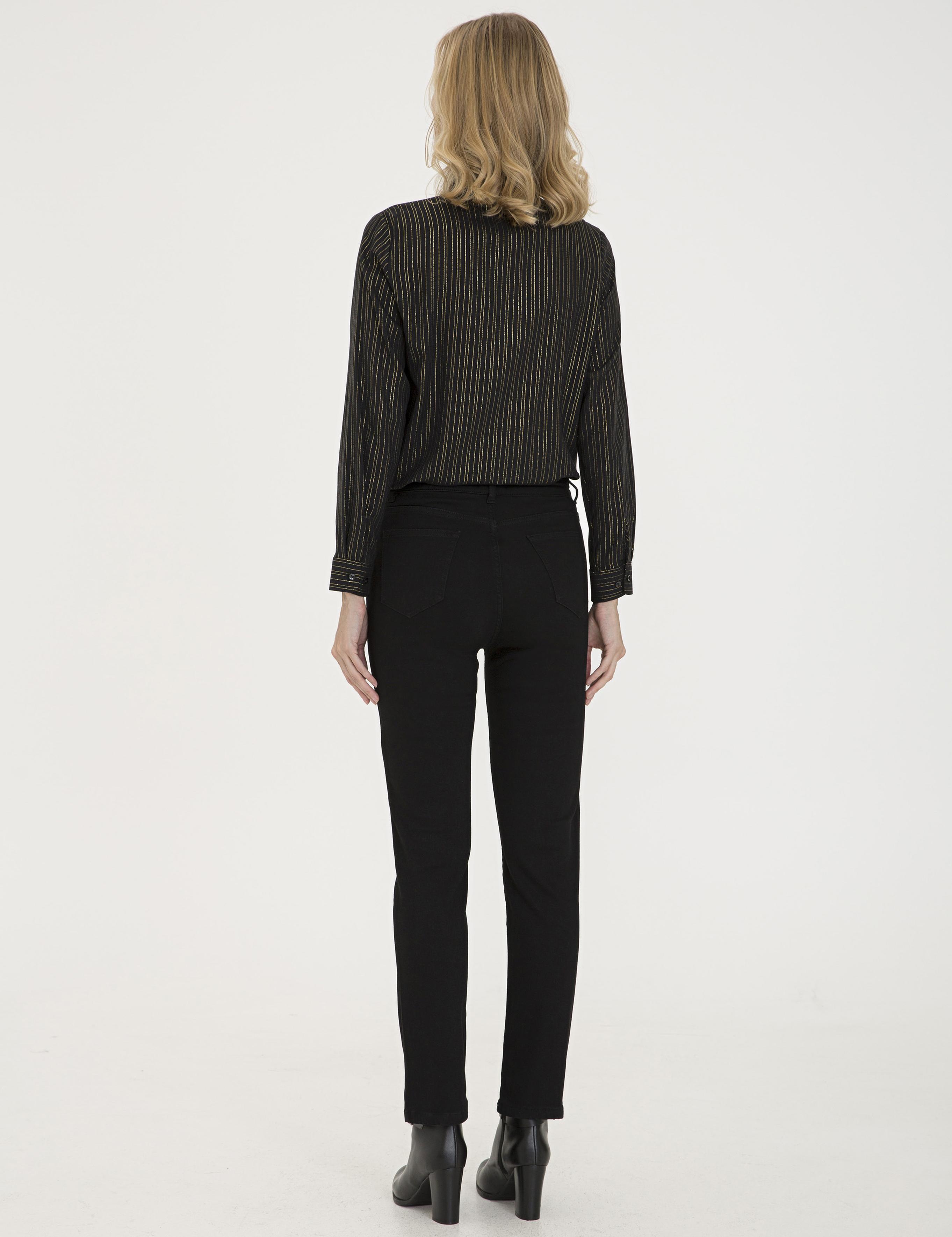 Siyah Slim Fit Jean Pantolon