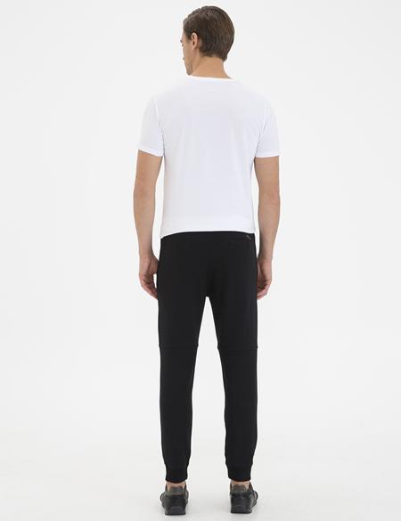 Siyah Ex. Slim Fit Paça Lastikli Eşofman Altı - 50228366006