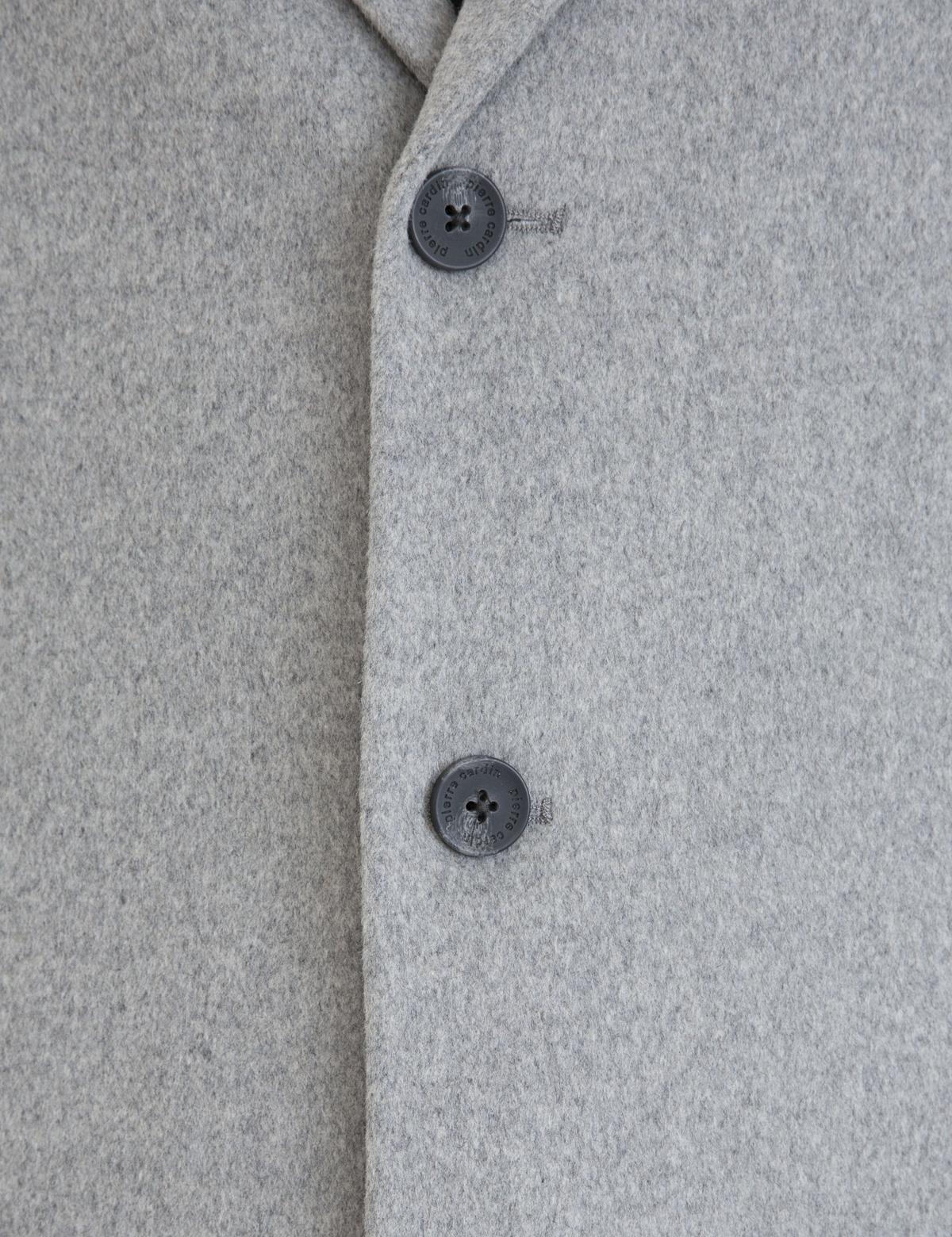 Açık Gri Ex. Slim Fit Kaşe Kaban - 50230243005