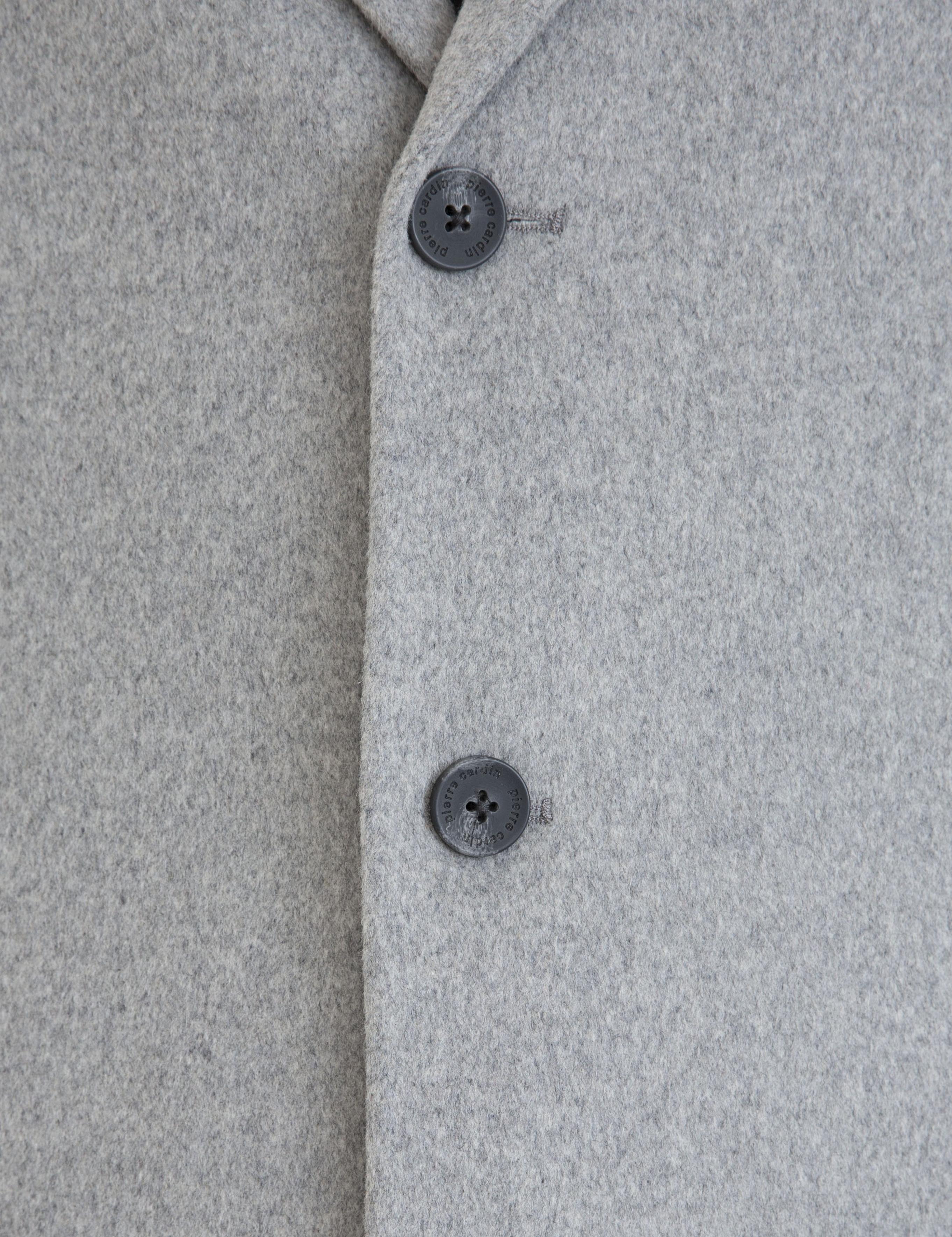 Açık Gri Ex. Slim Fit Kaşe Kaban