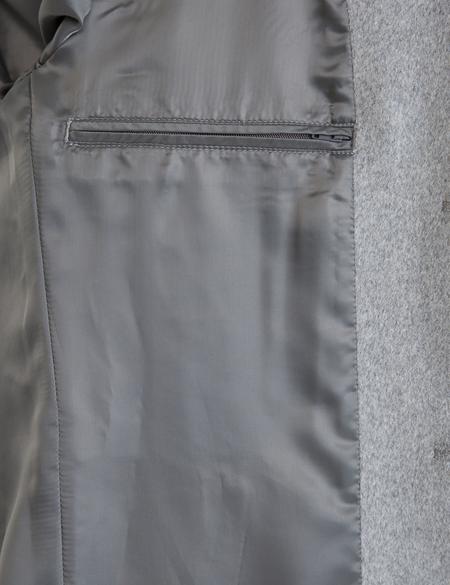 Açık Gri Ex. Slim Fit Kaşe Kaban - 50230243005