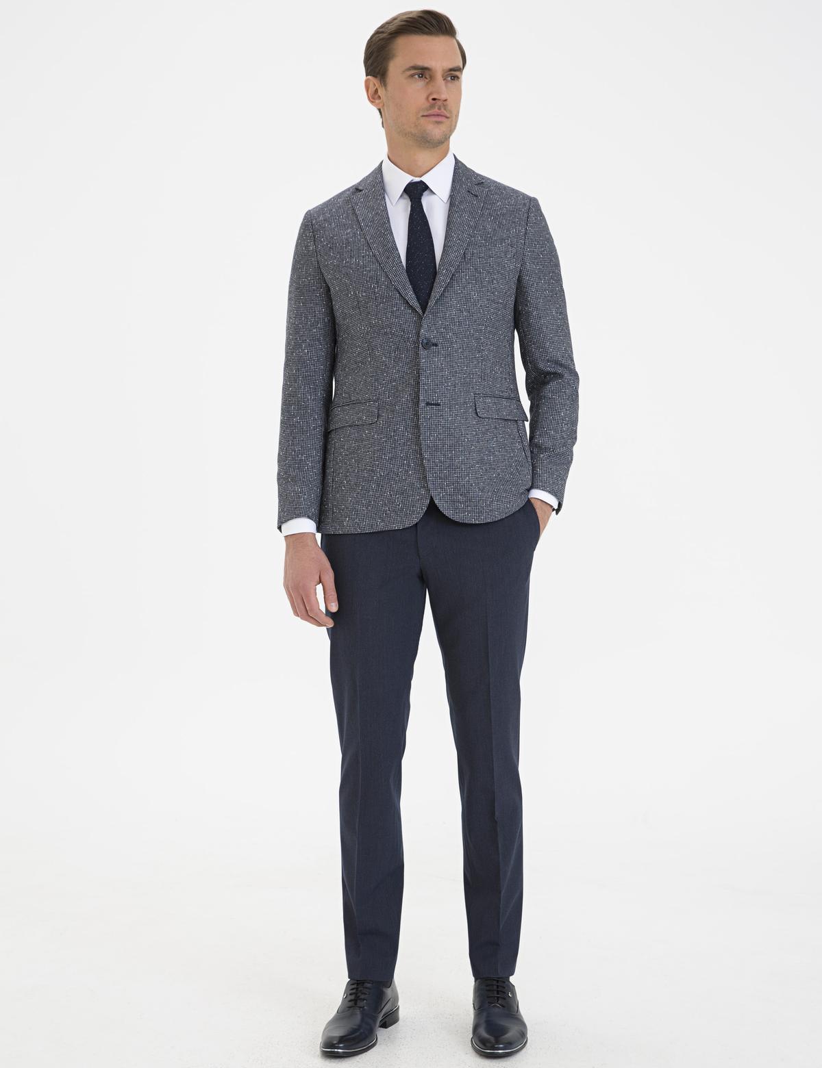 Lacivert Slim Fit Ceket - 50229163071