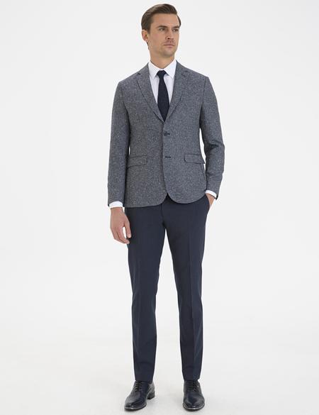 Lacivert Slim Fit Ceket - 50229163071