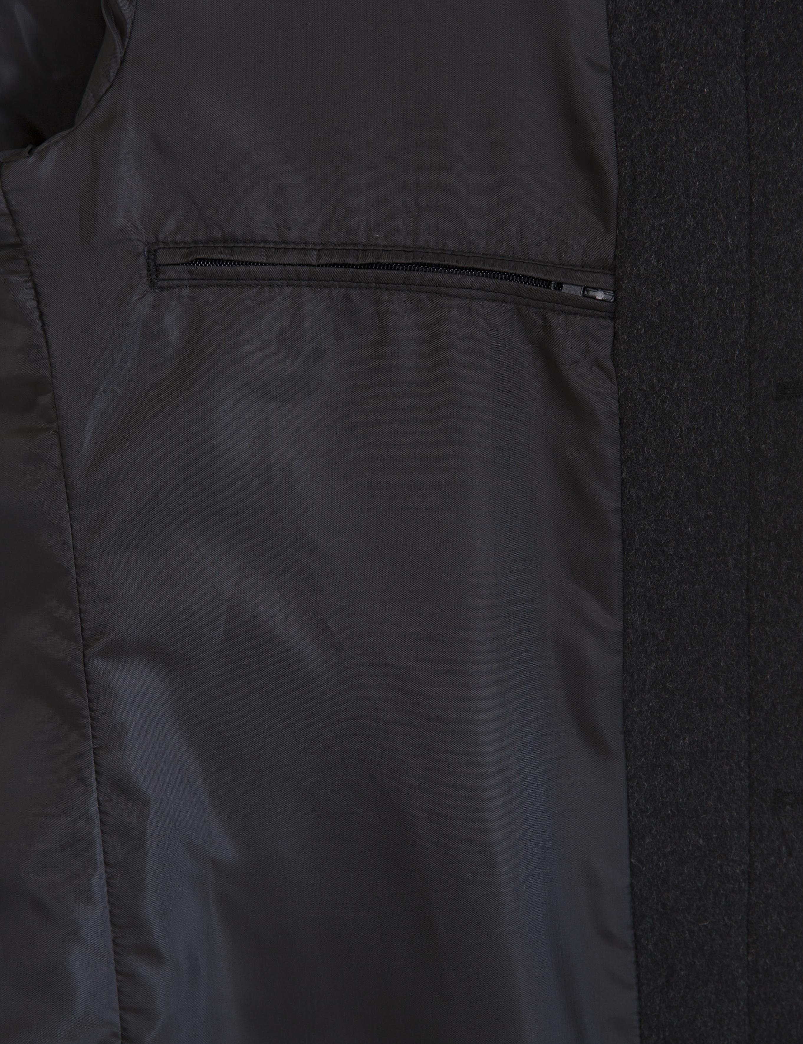 Antrasit Slim Fit Kaban Kaşe