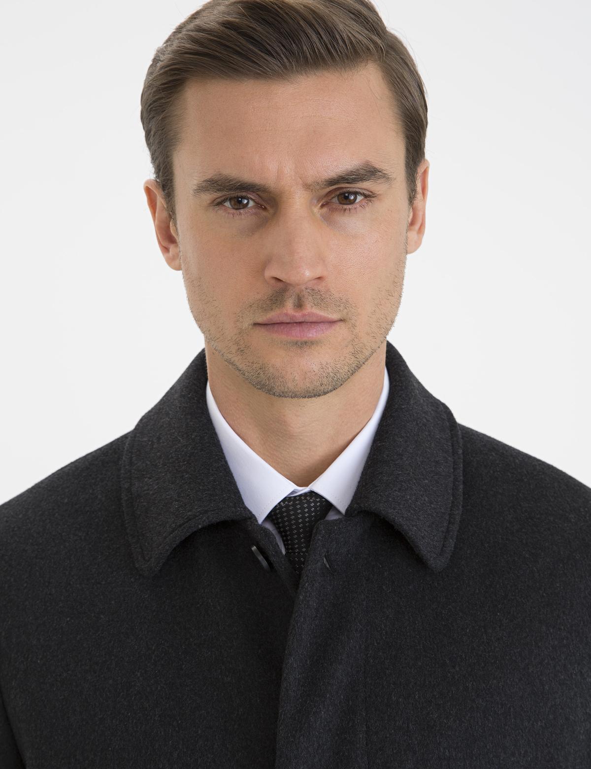 Antrasit Slim Fit Kaban Kaşe - 50230235017