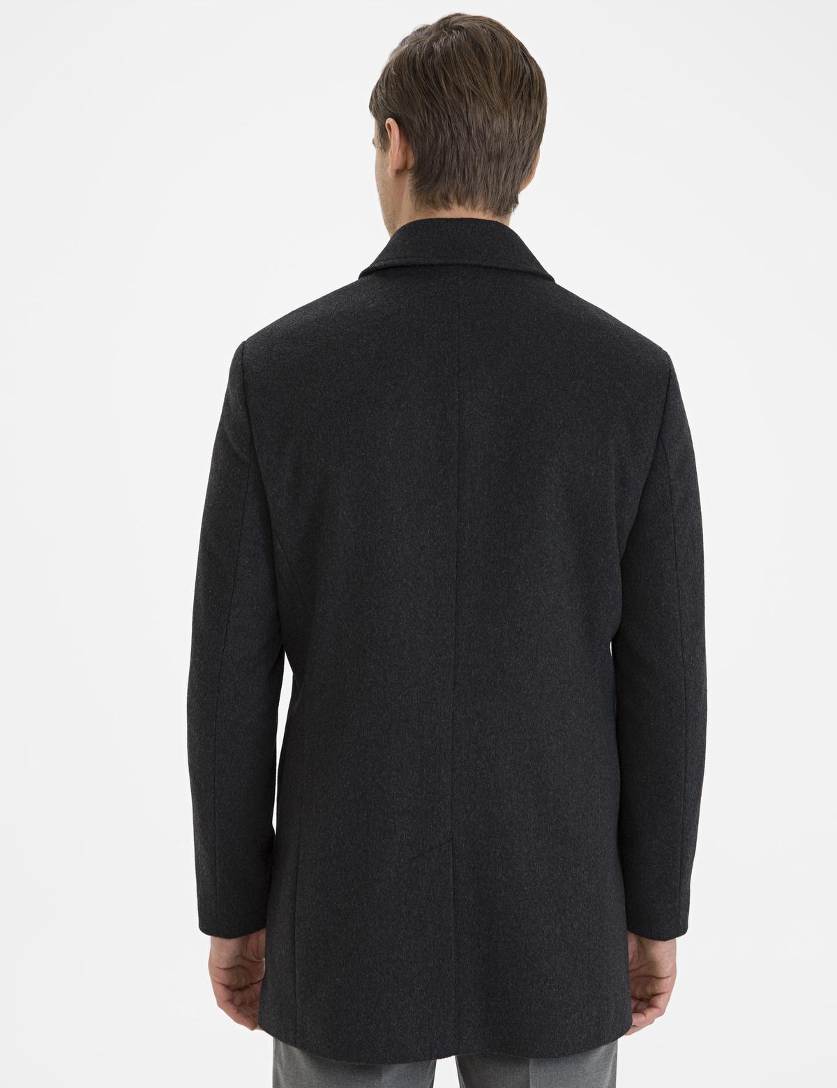 Antrasit Slim Fit Kaban Kaşe - 50230235017