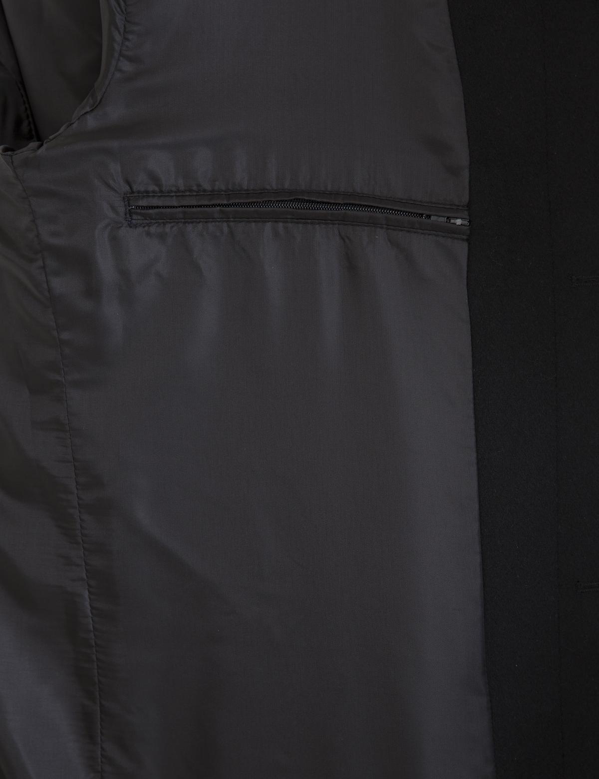 Siyah Slim Fit Kaban Kaşe - 50230235039