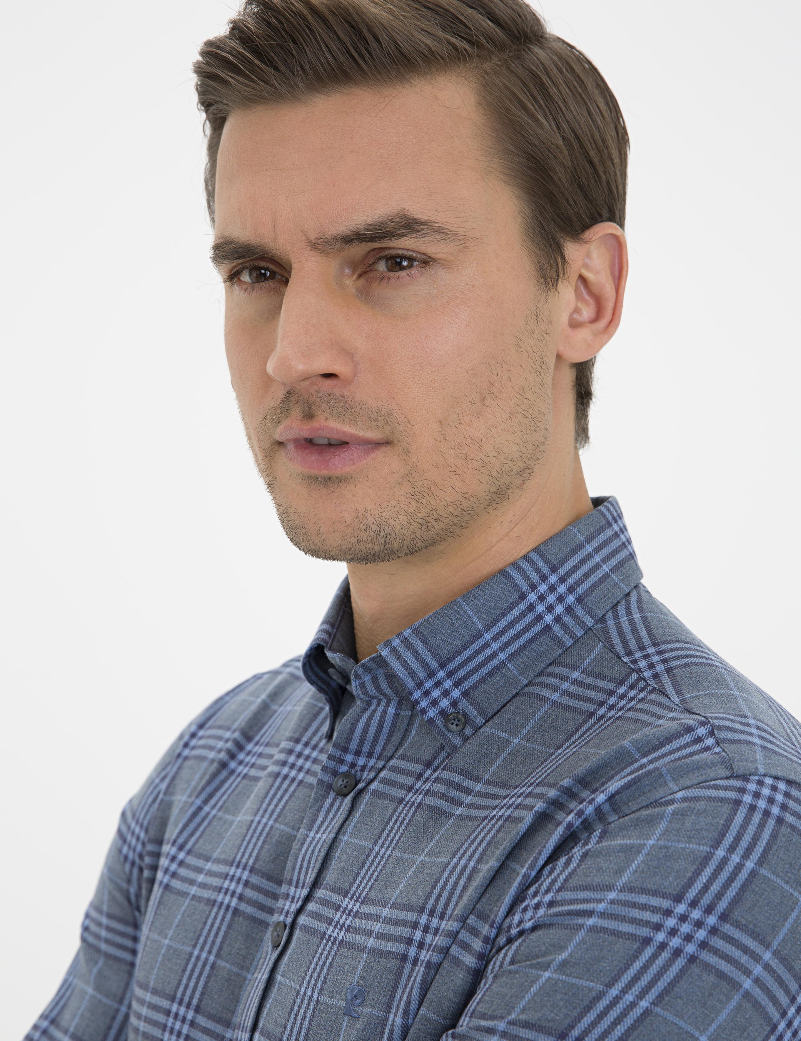 Lacivert Slim Fit Gömlek