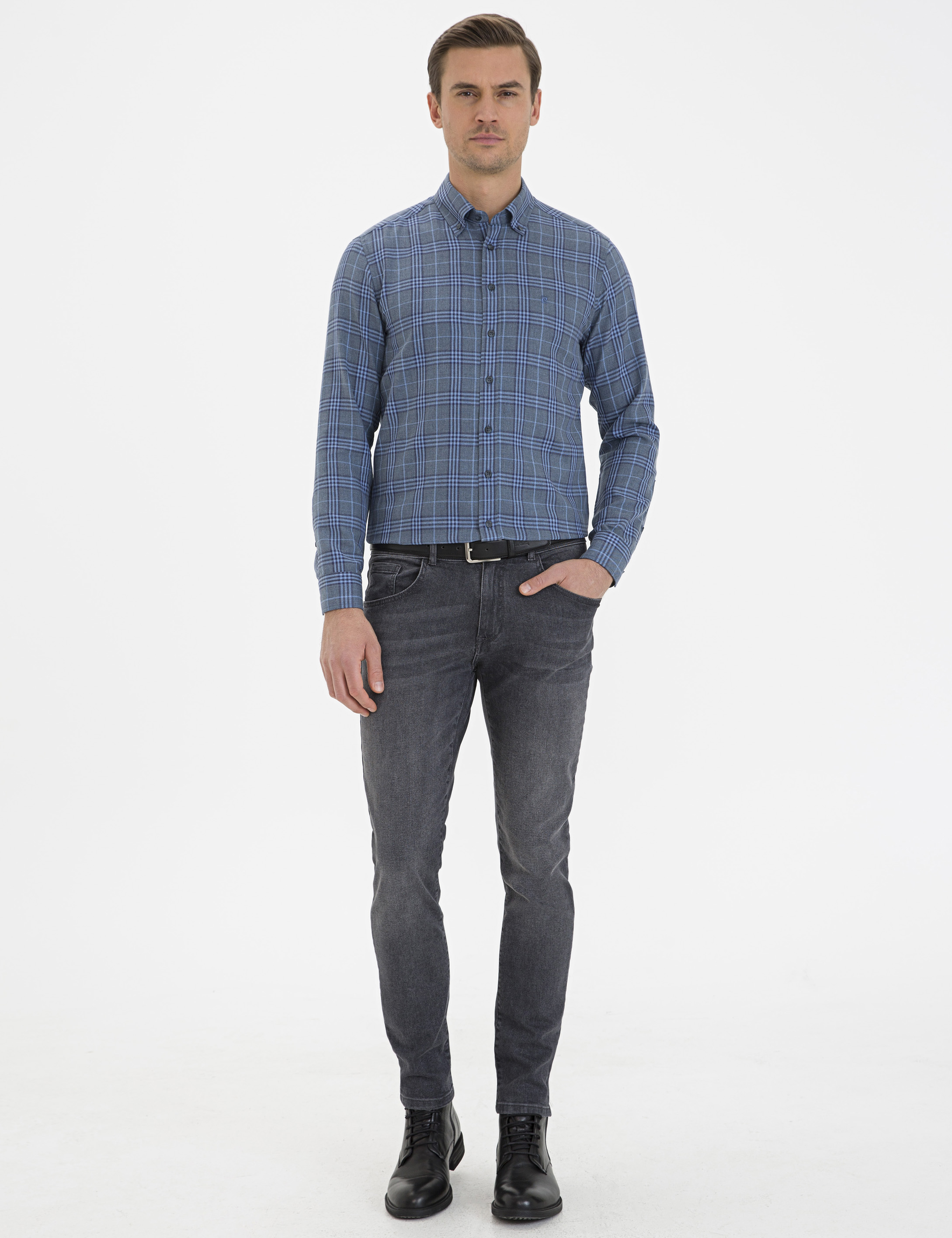 Lacivert Slim Fit Gömlek