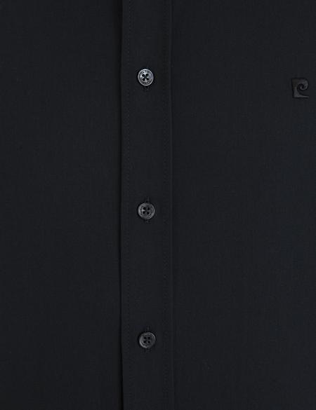 Siyah Slim Fit Basic Gömlek - 50233545029