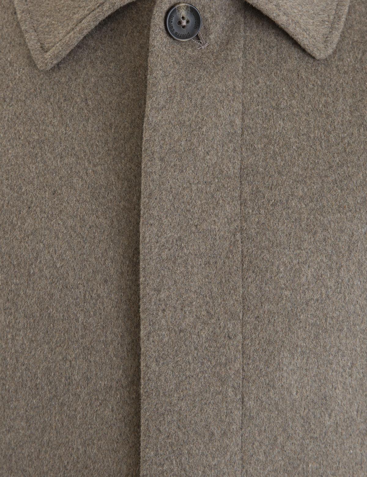 Açık Kahverengi Slim Fit Kaşe Kaban - 50230235007