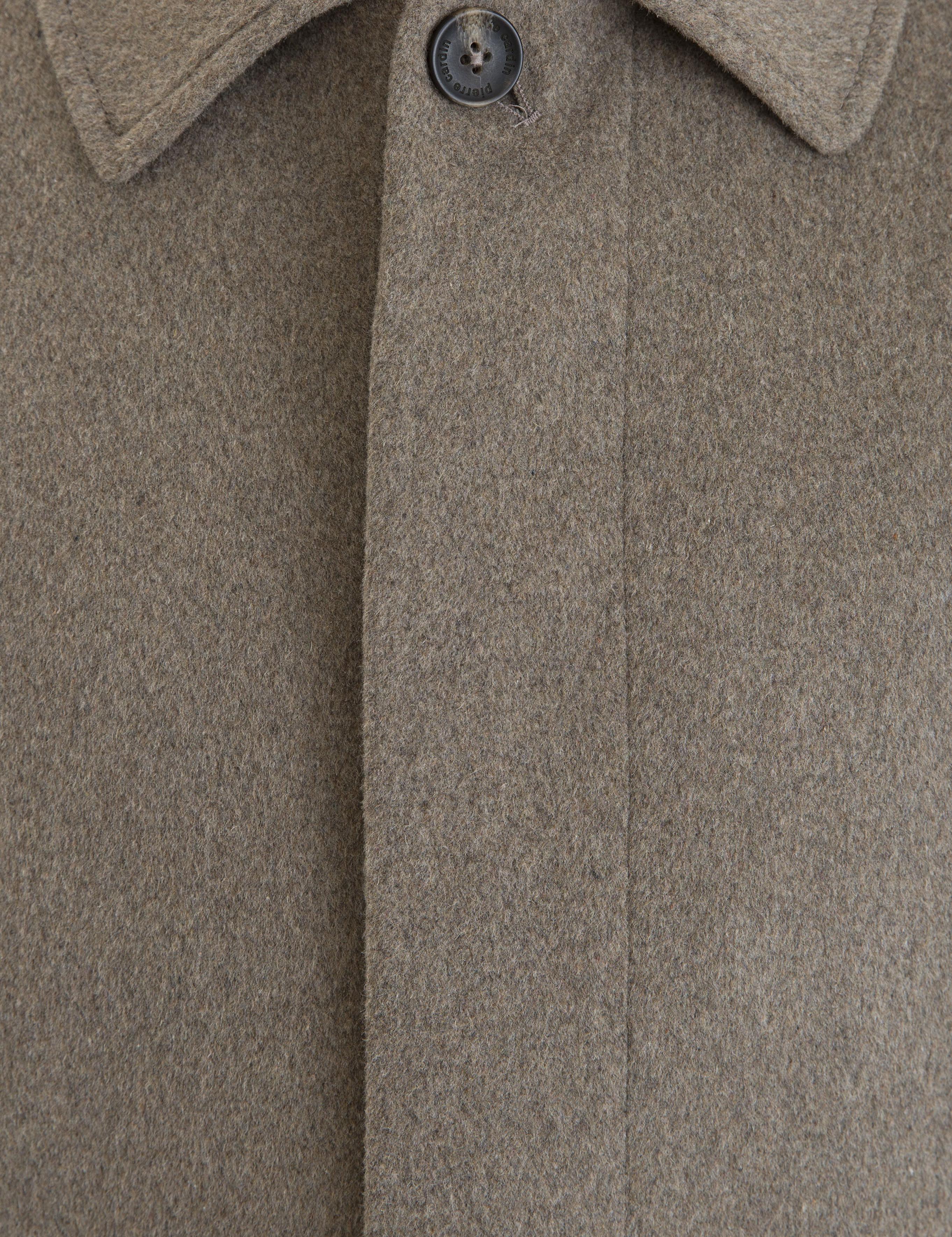 Açık Kahverengi Slim Fit Kaşe Kaban