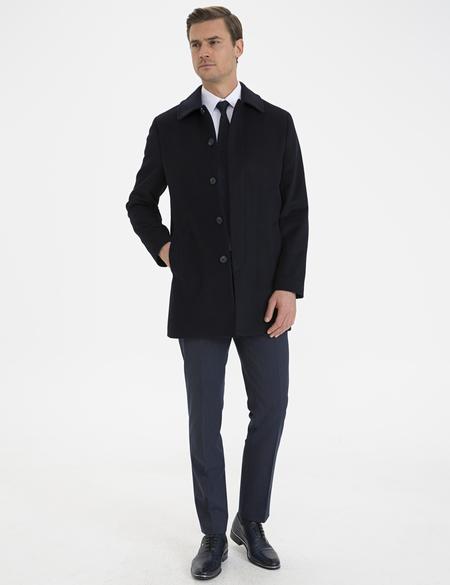 Lacivert Slim Fit Kaban Kaşe - 50230235027