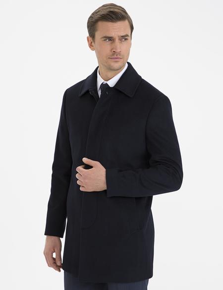 Lacivert Slim Fit Kaban Kaşe - 50230235027